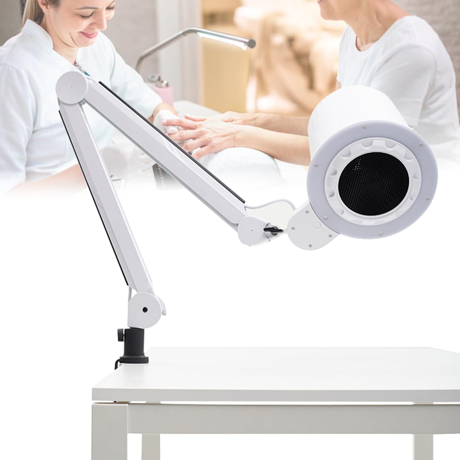 Macchina Professionale per La Raccolta delle Polveri delle Unghie, Aspiratore da 80 W, Potente Ventola per Unghie, Aspiratore Elettrico Professionale per Frese,A Basso Rumore