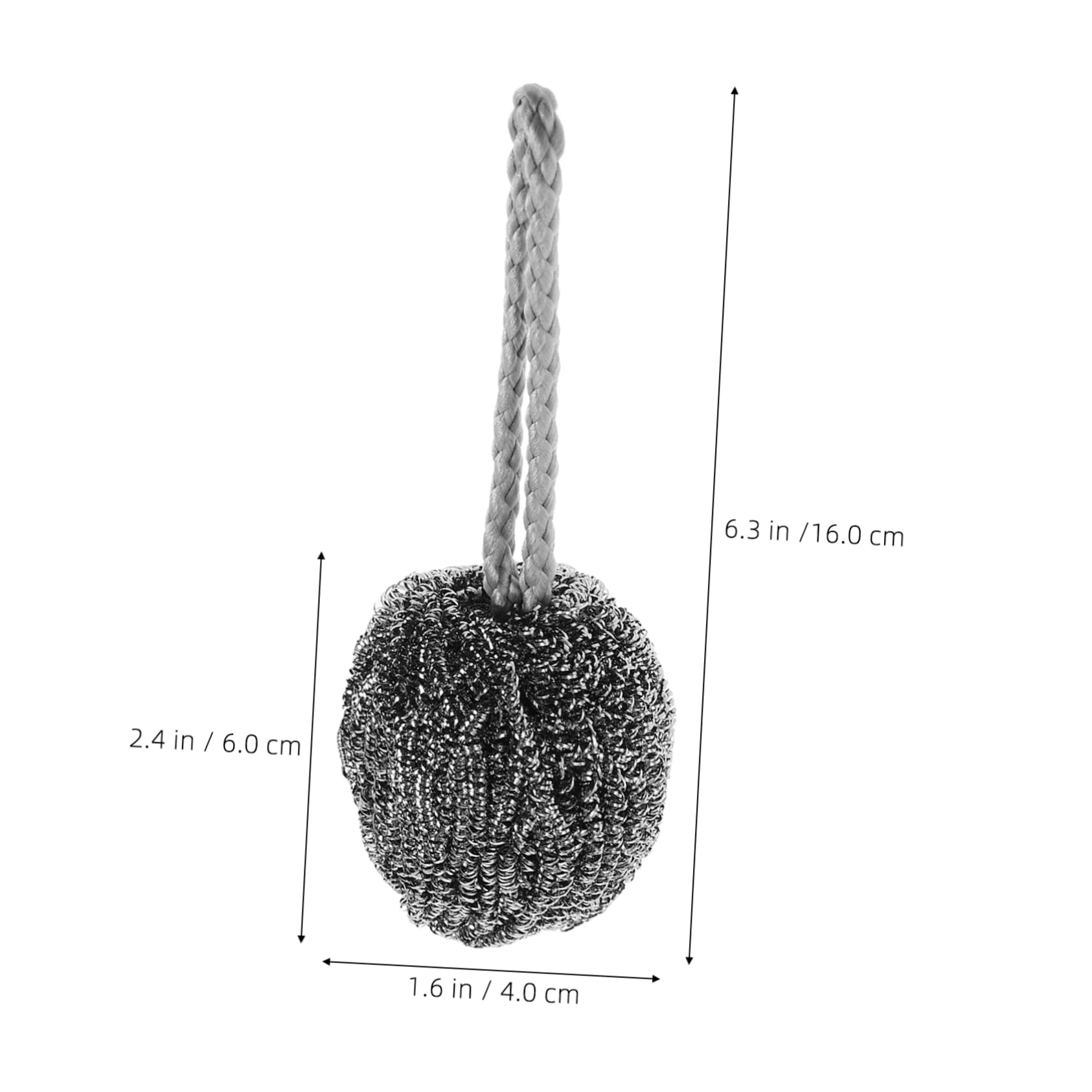 Alipis Stainless Steel Wire Ball Brush Set Kitchen Sink Brush Wok Scrubber Dish Cleaning Tools Non-shedding