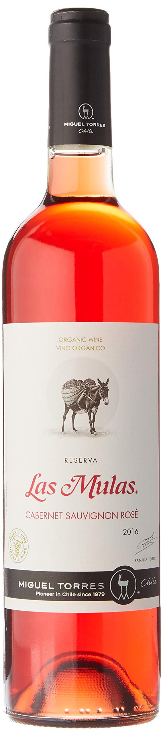 Miguel Torres Chile Las Mulas Cabernet Sauvignon Rosé, Vino Rosado - 6 botellas de 75 cl, Total: 4500 ml