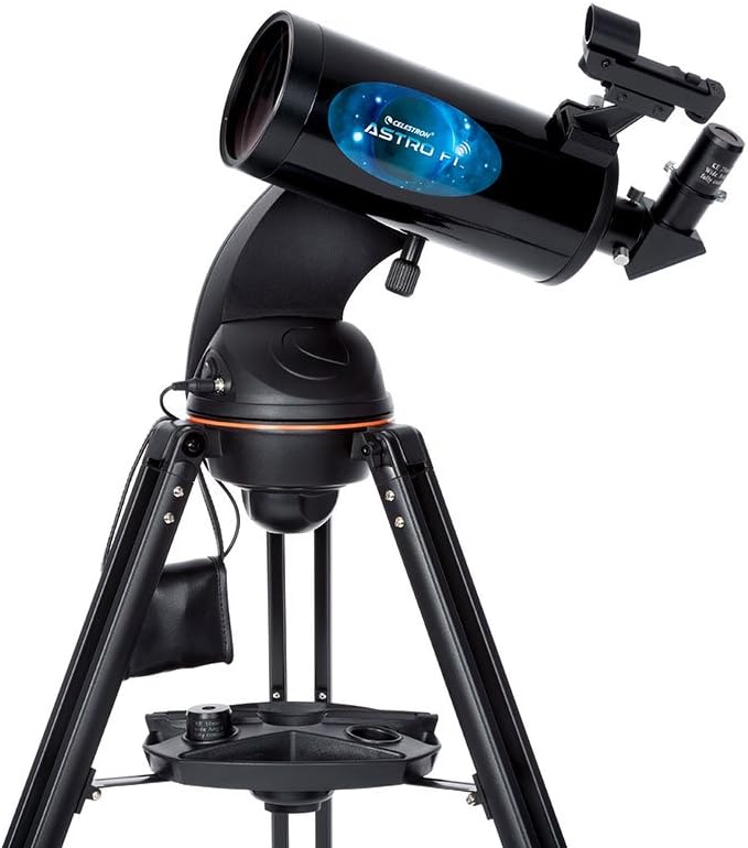 Astro Fi 102 Wi-Fi Maksutov Wireless Reflecting Telescope, Black