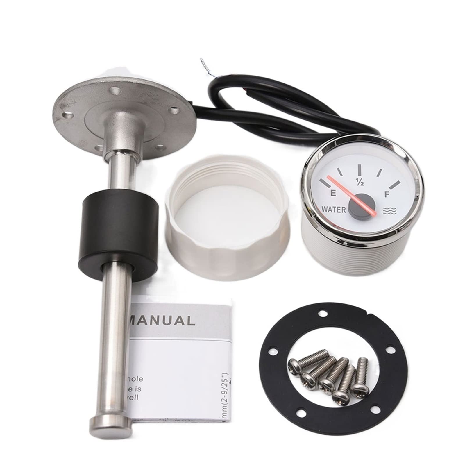 Buy Fuel Sender Unit 52mm Water Level Gauge With Red Light 24033ohm Water Tank Level Indicator