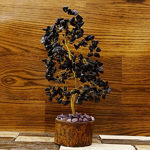 Harmonize Black Onyx Tree Reiki Healing Stones Spiritual Feng Shui Vastu Table Decor #TOP3