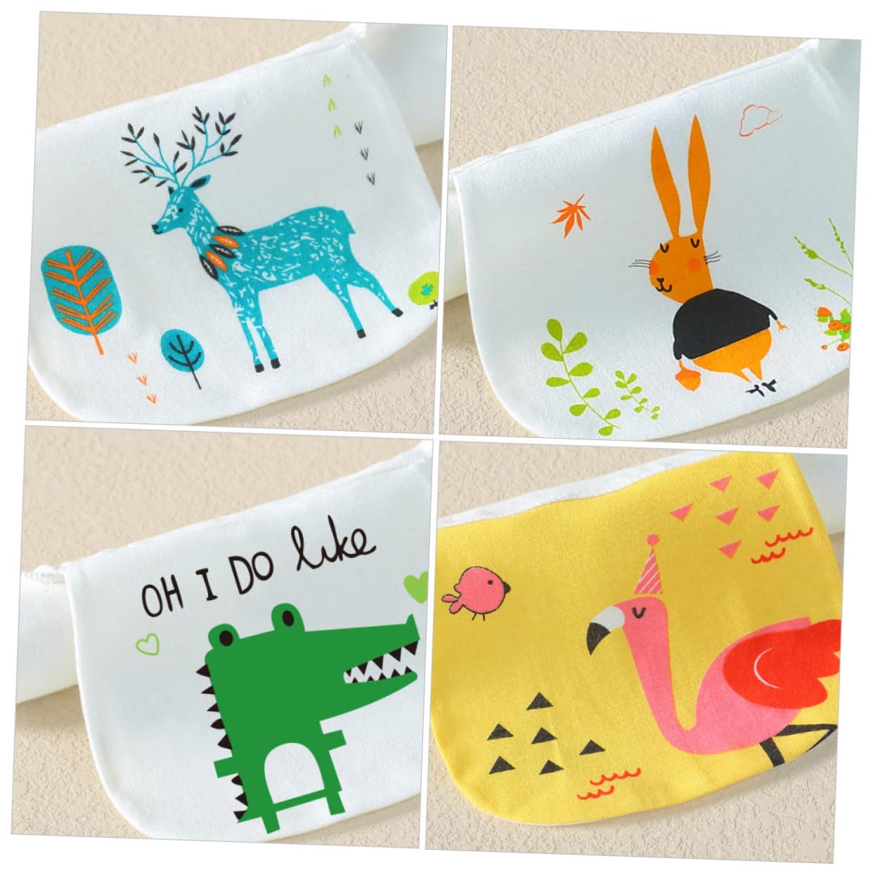 BESTonZON 10stücke Junge Mädchen Baumwoll-sweat-absorbierende Tücher Lagige Burping Tücher Für Neugeborene Weich Und Hautfreundlich Für Einsatz Im Freien Kindergarten