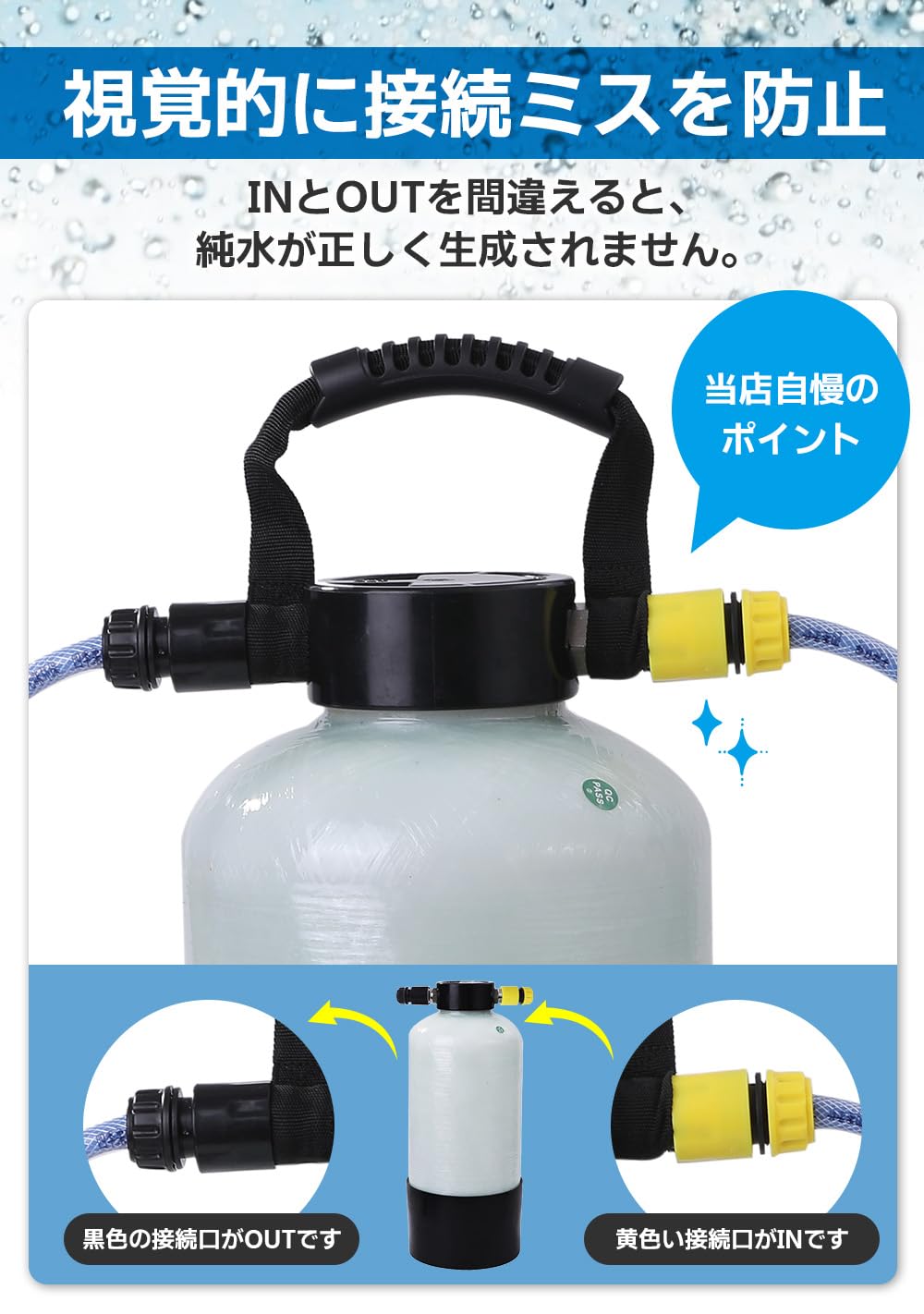 Amazon | Ditalento 純水器 洗車用 11Lタンク 本格純水器 洗車