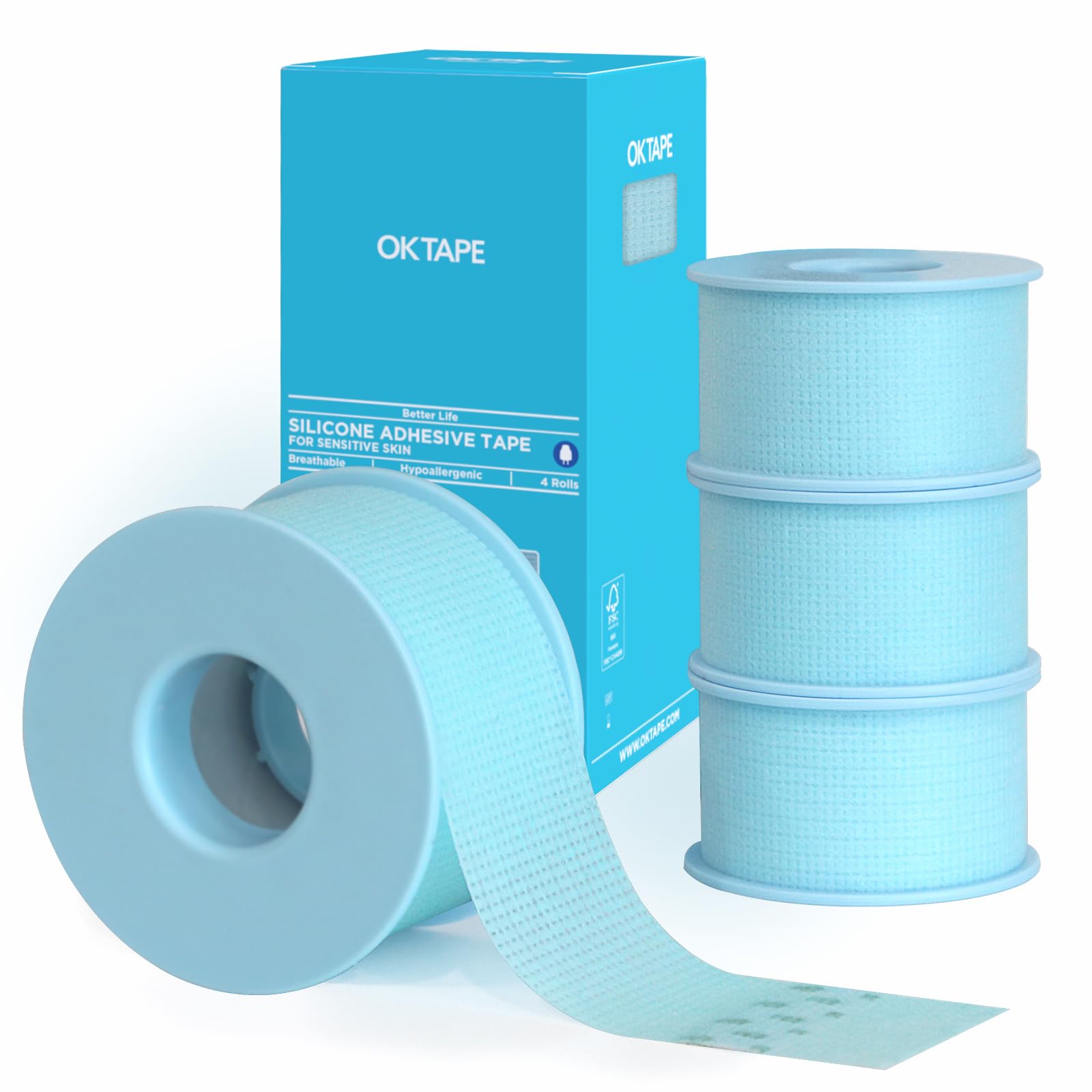 OK TAPE Silicone Medical Tape for Sensitive Skin