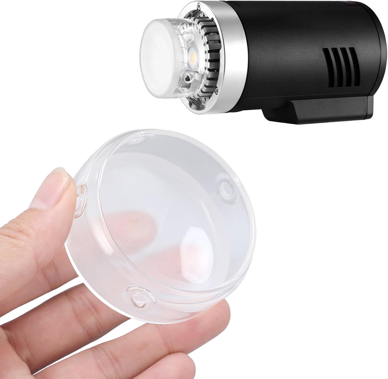 for Godox AD300 PRO Glass Lampshade Photography Light Accessories, Light Dome Protective Cover for Godox AD300Pro Flashing Lighting