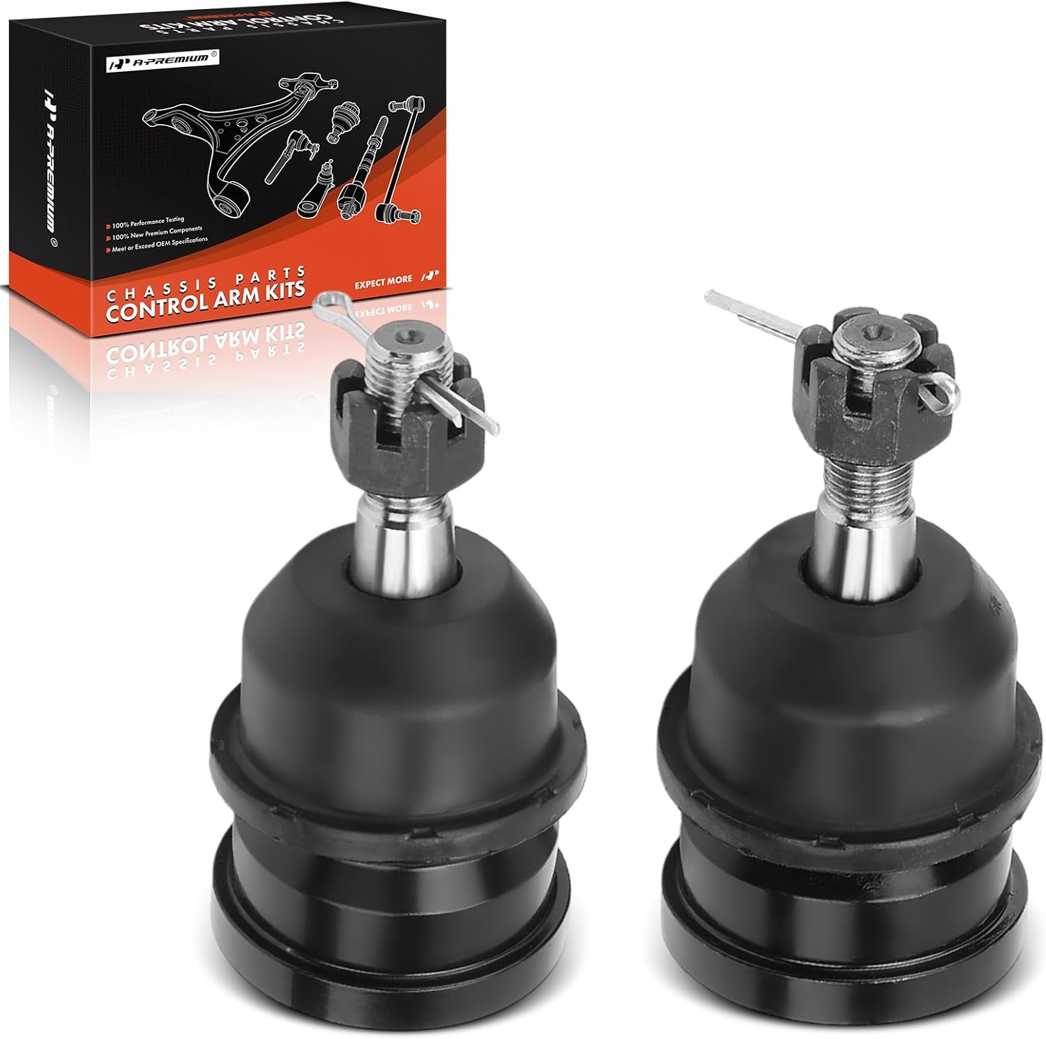 A-Premium 2 x Front Lower Ball Joints, Compatible with Chevrolet Corvette 1984-1996