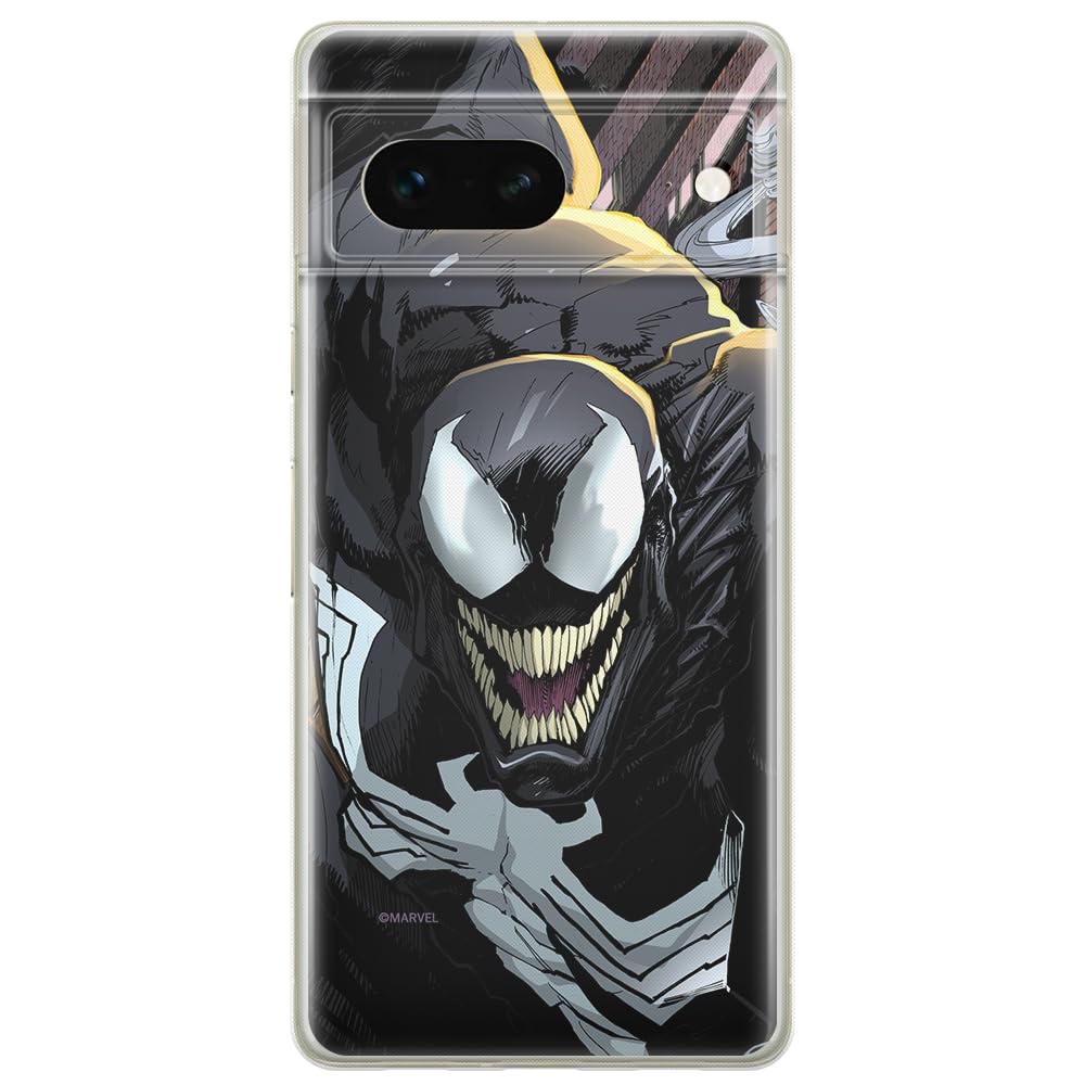 ERT GROUP mobile phone case for Google PIXEL 7 original and officially Licensed Marvel pattern Venom 002 optimally adapted to the shape of the mobile phone, case made of TPU