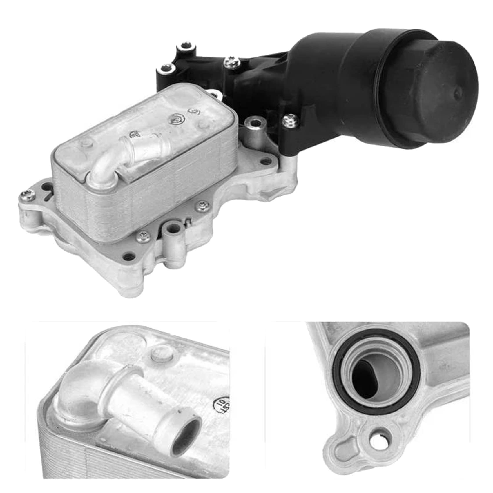 Conjunto de Filtro de Aceite Carcasa de Filtro de Aceite y Enfriador de Aceite 6511801310 6511800610 para E250 GLK250 ML250 Sprinter 2500