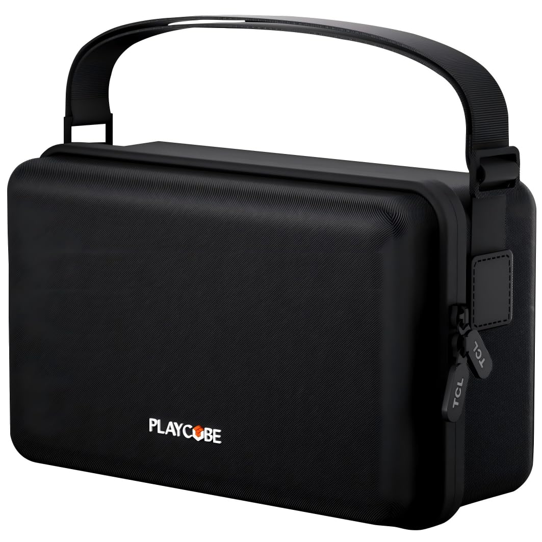 TCL Playcube Proiettore Borsa Portatile Personalizzata, Può Contenere Accessori per Proiettore, con Maniglia e Tracolla Regolabile, Idrorepellente, Resistente agli Urti, Antigoccia
