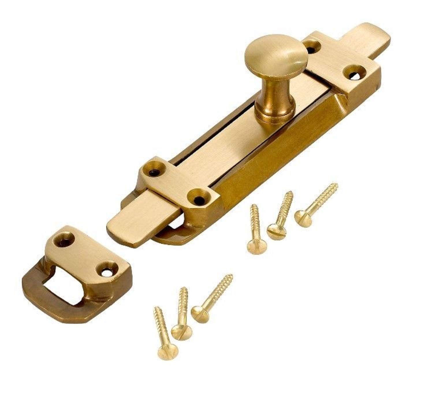 Solid Brass Heavy Duty Sliding Bolt - Various Sizes Available (Medium)
