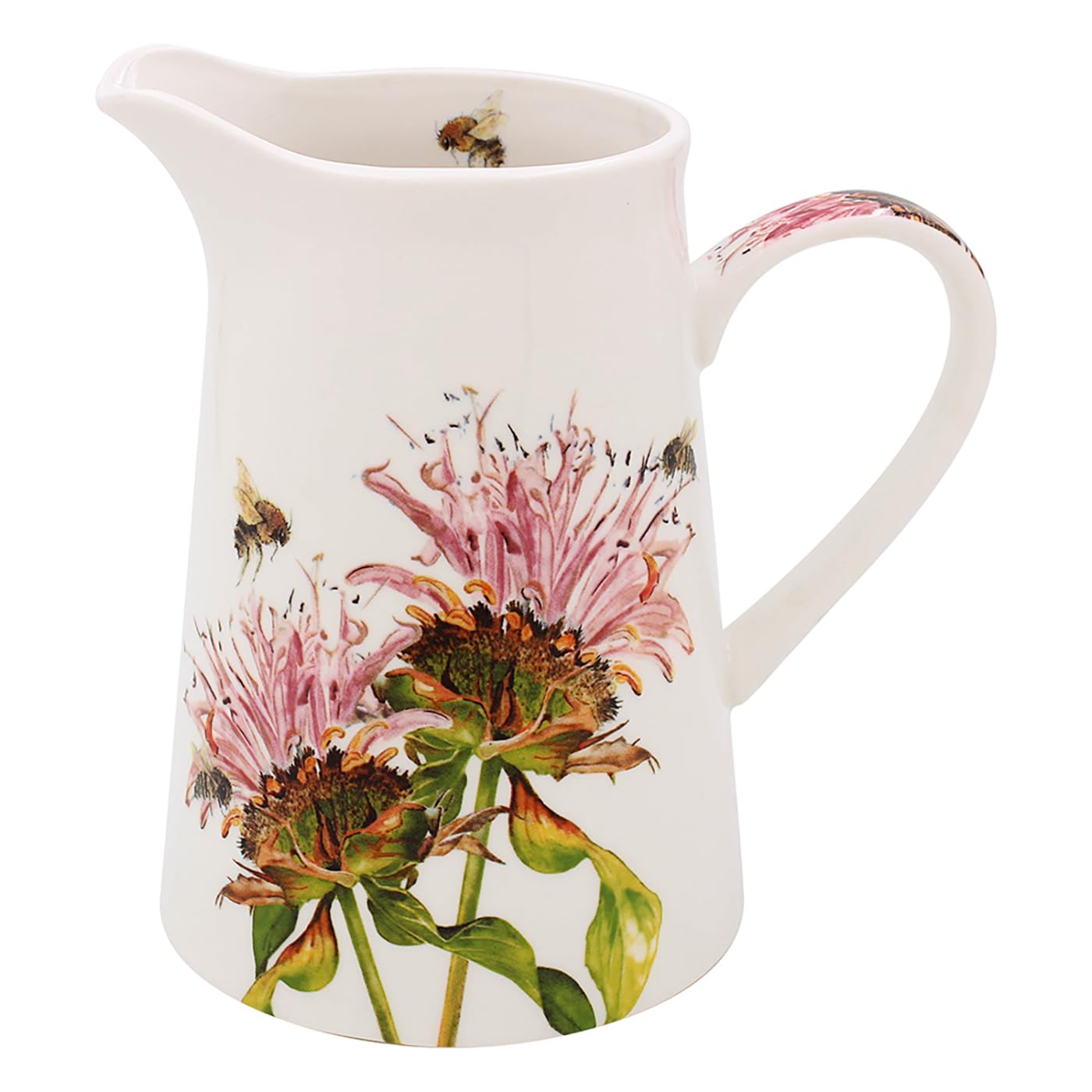 Lesser & Pavey Sarah Boddy BeeTanical Bergamot Jug | Ceramic or Glass for Kitchen Use | Beautiful Cream or Milk Jug for Daily Needs | Versatile Water Jug