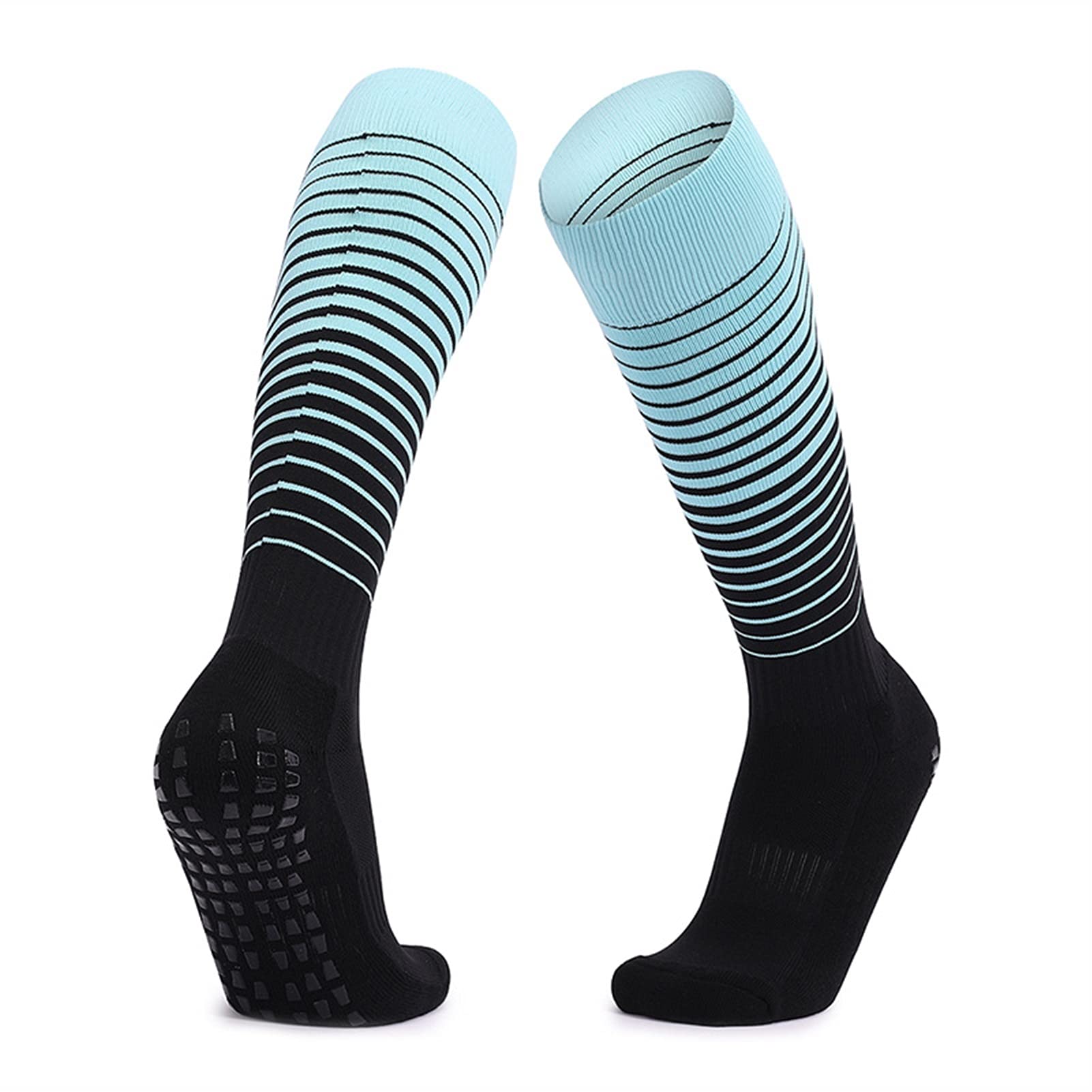 Calcetines de fútbol Antideslizantes Antideslizantes de Silicona Transpirable hasta la Rodilla-Altos Largos Deportes Gimnasio Calcetines de Ciclismo Adultos Calcetines Deportivos