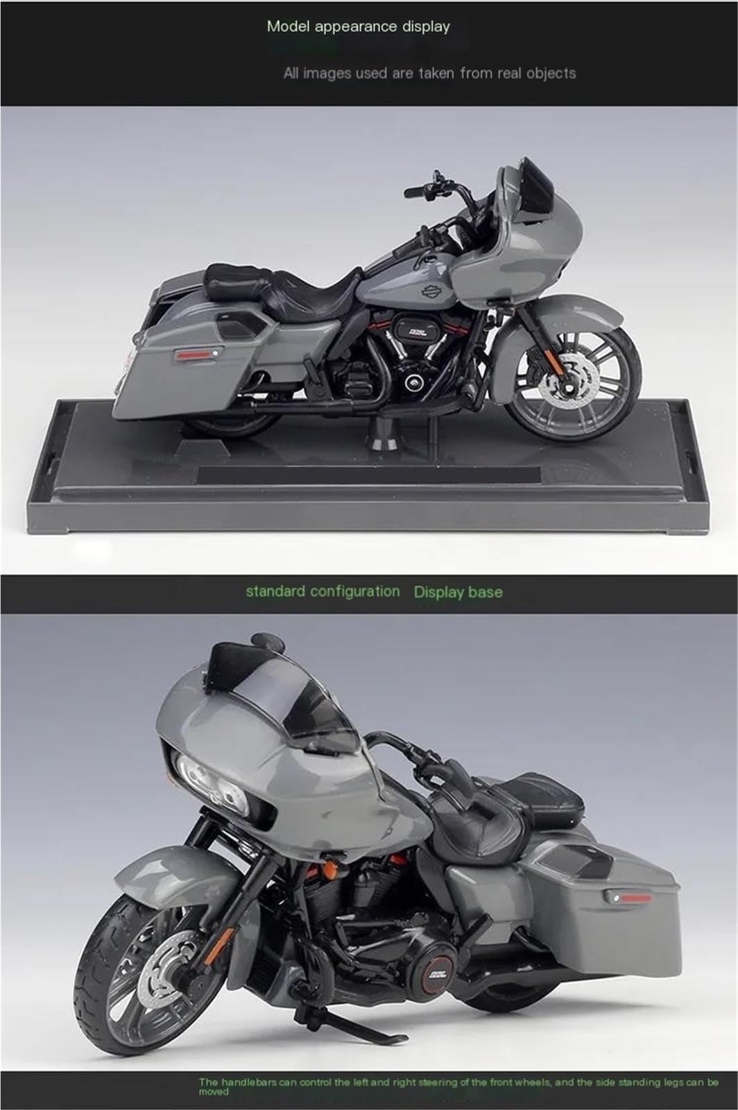 1:18 2018 pour Harley pour Davidson CVO Road Glide Véhicules Moulés sous Pression Loisirs De Collection Modèle Moto Jouets