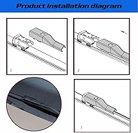 Vista 25 de 18" + 18" Windshield Wiper Blades for Chevrolet HHR 2006-2011 Ford Ranger 1998-2011 Jeep Wrangler 2007-2017 Jeep Commander 2006-2009 front