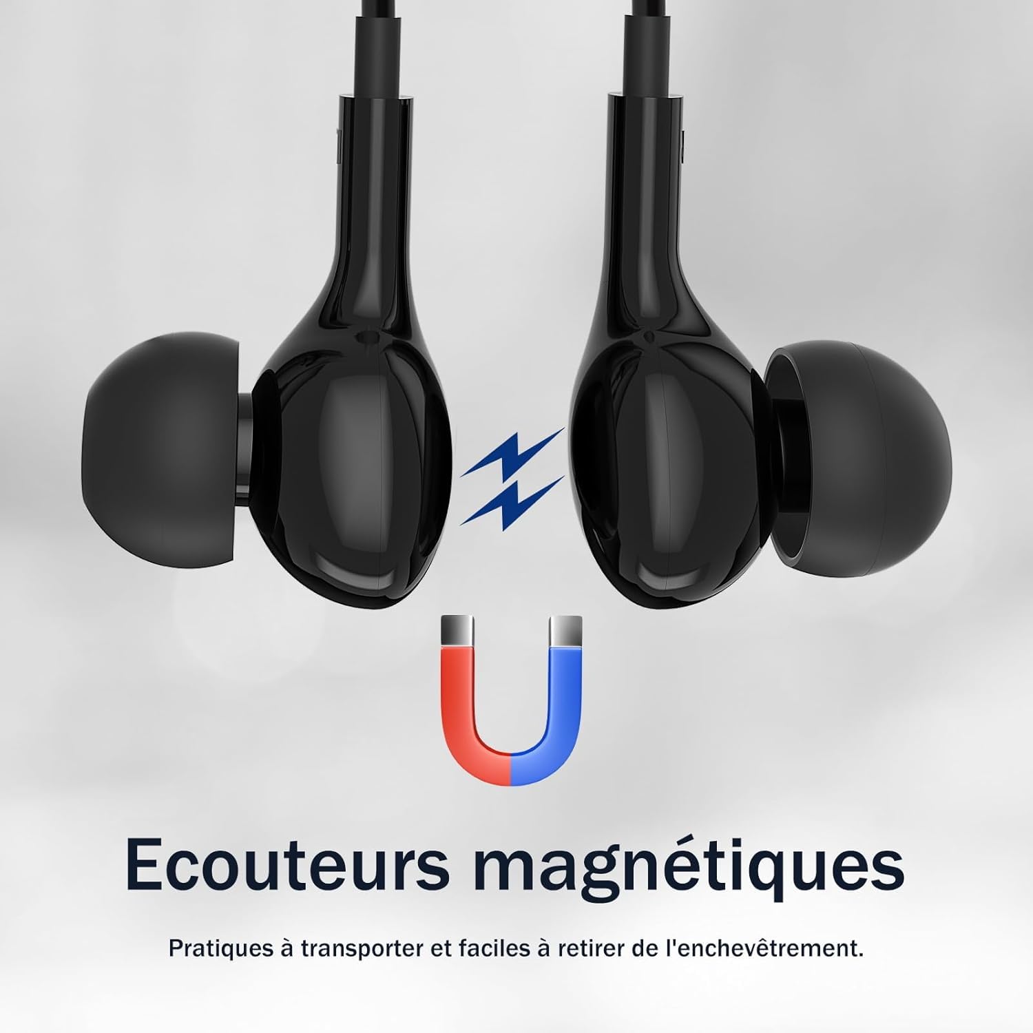 Écouteurs USB C pour Samsung Galaxy S26 S25 S24 S23 S22 Ultra A56 A16 A55 5G A16 HiFi Stéréo Magnétique Ecouteurs Filaire USB C avec MICR pour iPhone 15 16 17 Pro Max Huawei P60 Pixel 8 7 Pro iPad 10