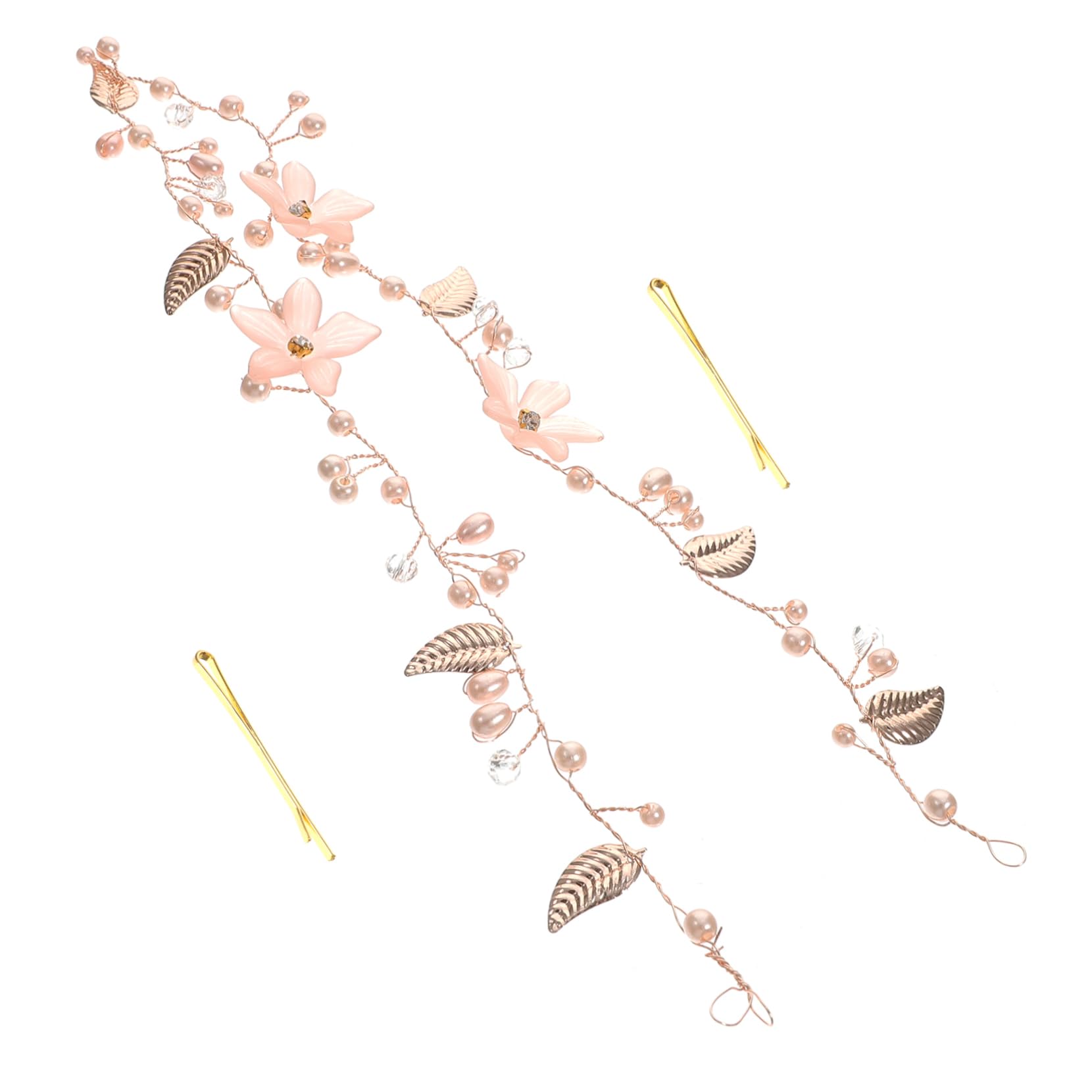 Baluue 5stücke Blütenblatt Braut Haarschmuck Für Hochzeiten Blumenkrone Mit Blüten Und Blättern Für Brautpartys Und Besondere Anlässe