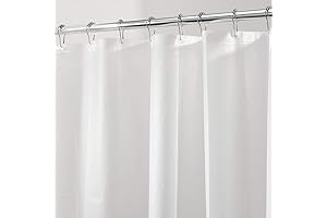 iDesign PEVA Mold and Mildew Resistant Shower Curtain Liner (Set of 2)