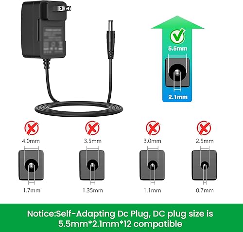 Miniatura 2 de Adaptador de corriente de 12V 1.5A para Yamaha PA130 PA150, fuente de alimentación de 12V 1.5A para teclado Yamaha PSR YPG YPT DGX DD EZ Series