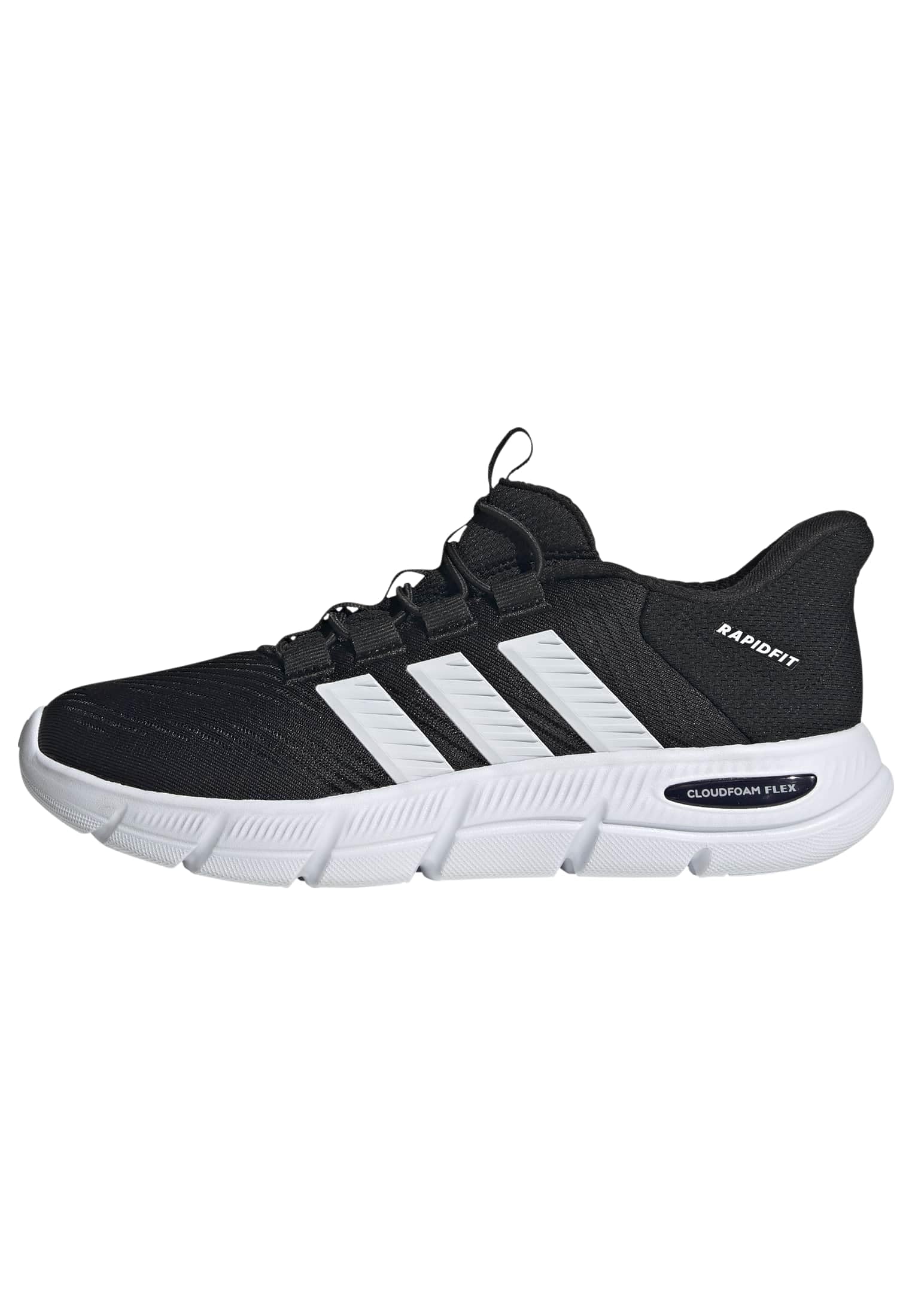 adidas Women's Cloudfoam Flex Laces Shoes, core Black/FTWR White/Silver met., 3.5 UK