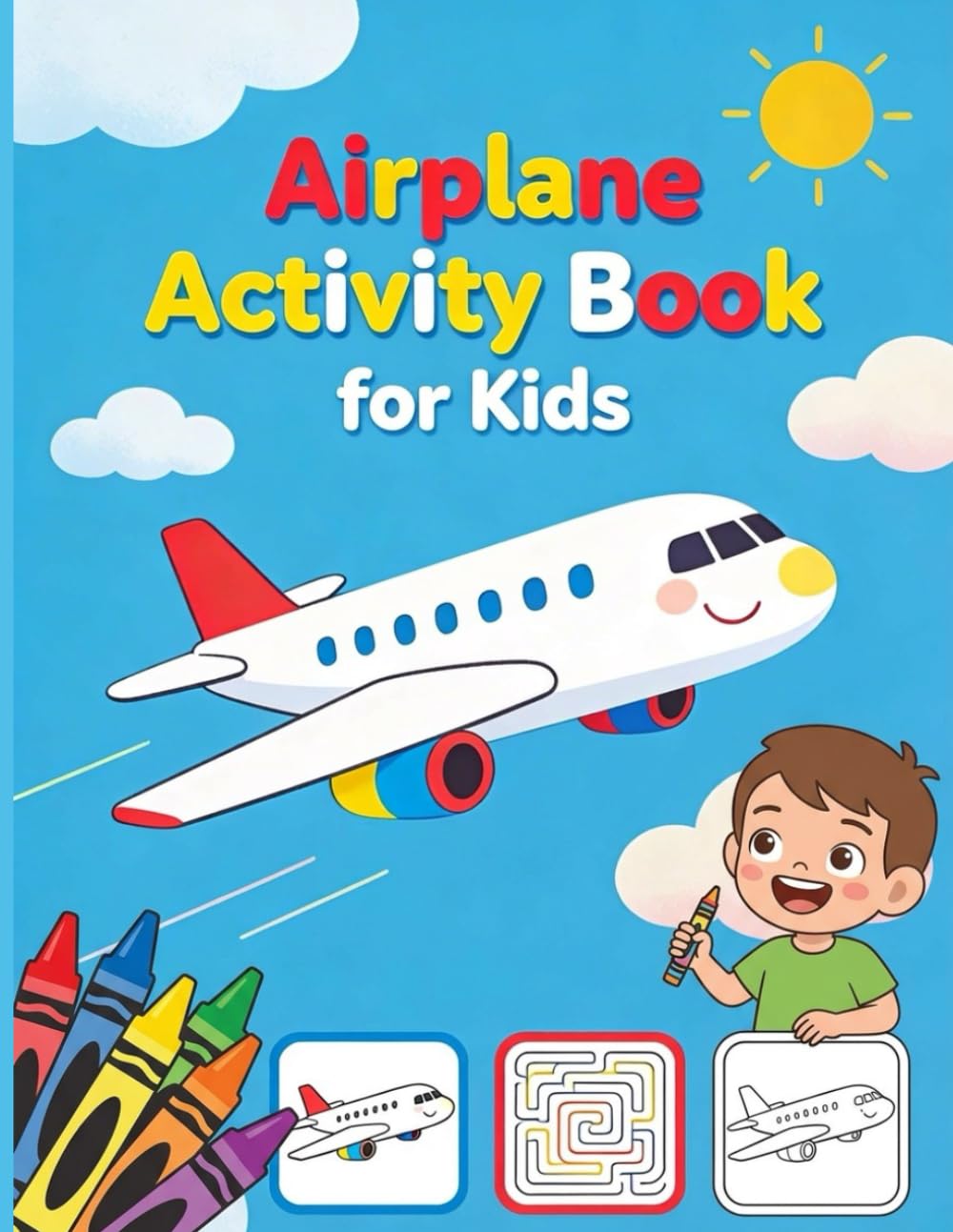 Airplane Activity Book for Kids