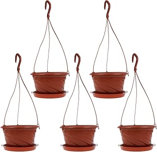 Hemoton 5 conjuntos de vasos de plantas reutilizáveis de semeadura de plantas para berçário, vasos de plástico, vasos de partida, para suculentas, plantas pequenas (clareta)