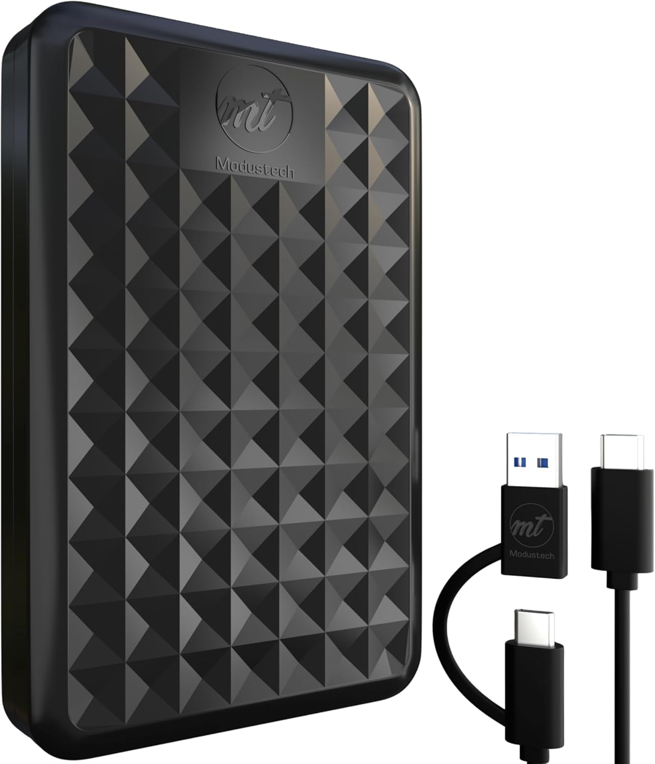 ModusTech 1TB Portable External Hard Drive USB 3.0/Type-C – Slim High-Speed HDD for Backup, Storage, Gaming – Compatible with PC, Mac, Laptop, PS4, Xbox, Windows, MacBook, Smart TV (Black, 1TB) — view 6