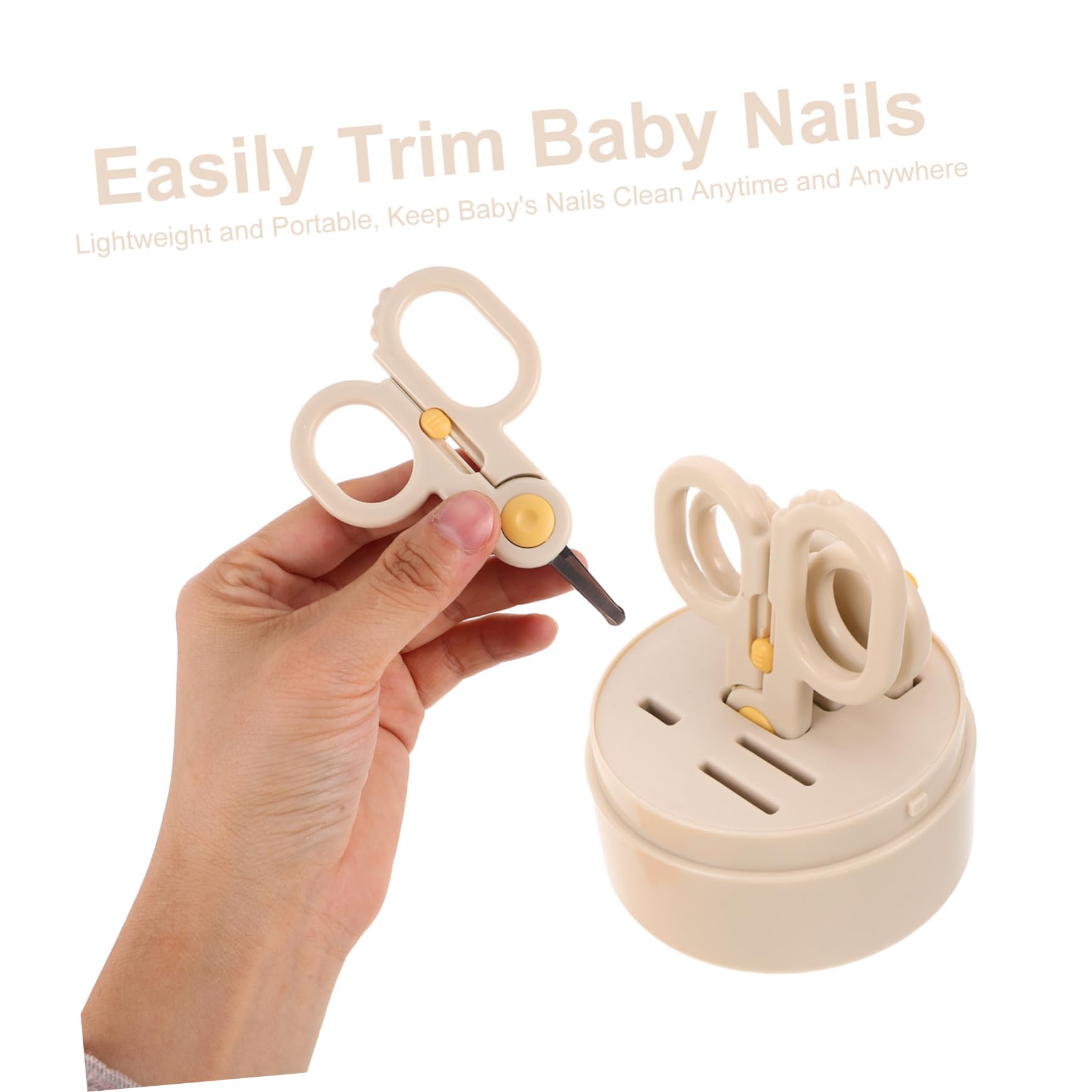 Kit de Cortaúñas Seguro para Bebés 1 Juego de Acero Inoxidable