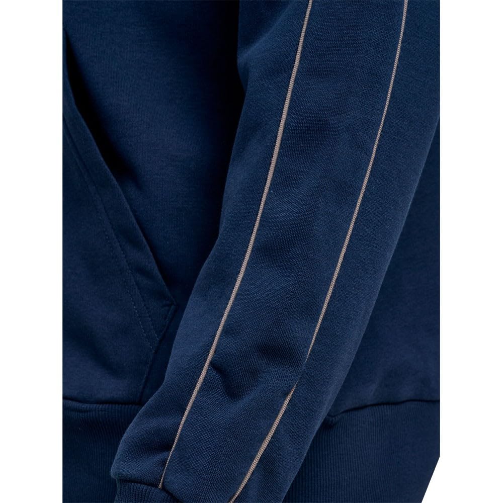 hummel Pulse Piping bluza z zamkiem na całej długości S niebieska