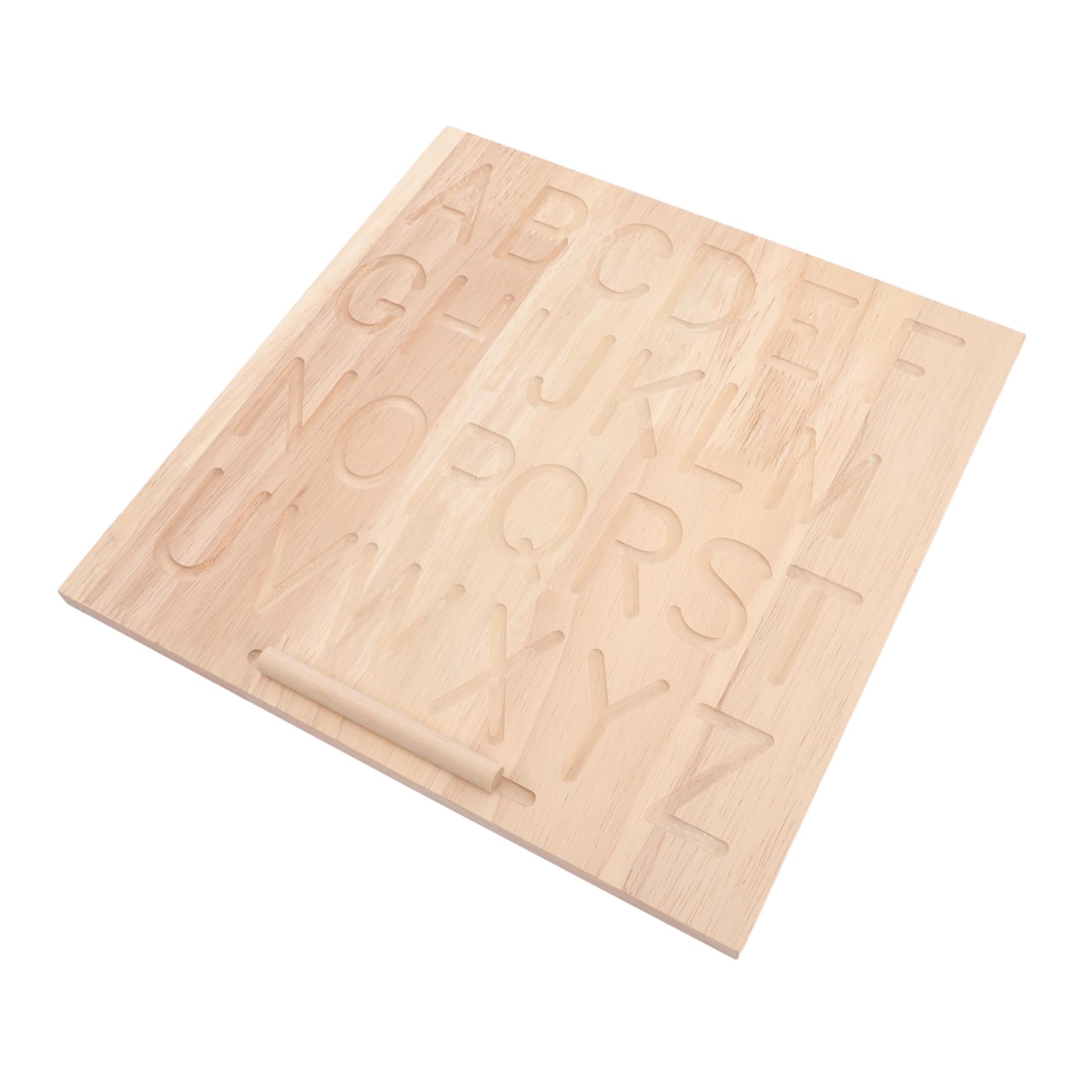 Tablero de Trazado de Caracteres de Madera Doble Cara para Niños | Color Caqui, 1 Juego, Superficie Lisa y Bien Pulida, Uso en Homeschooling y Exterior