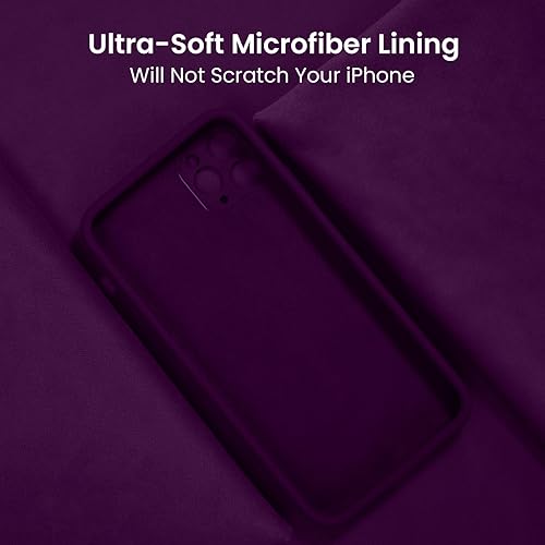 Miniatura 5 de FireNova Funda para iPhone 13 Pro, funda de silicona mejorada protección de cámara con 2 protectores de pantalla, forro interior de microfibra suave