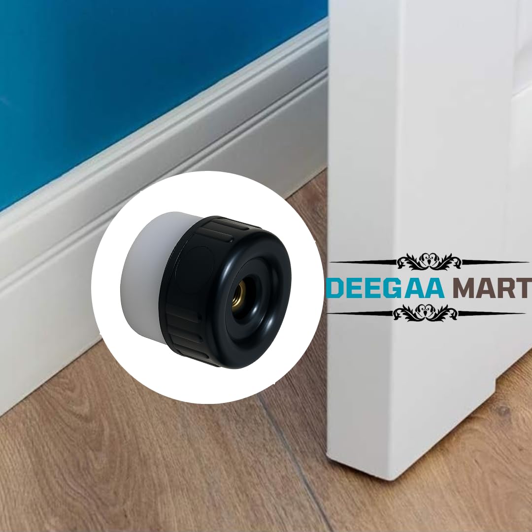 1.5 Inch Door Back Rubber Stopper | Heavy-Duty Door Stop with Rubber Tip Bumper | Wall & Door Protector, Sound Dampening for Home, Office, Hotels Pack of 3 — Amazon image 6