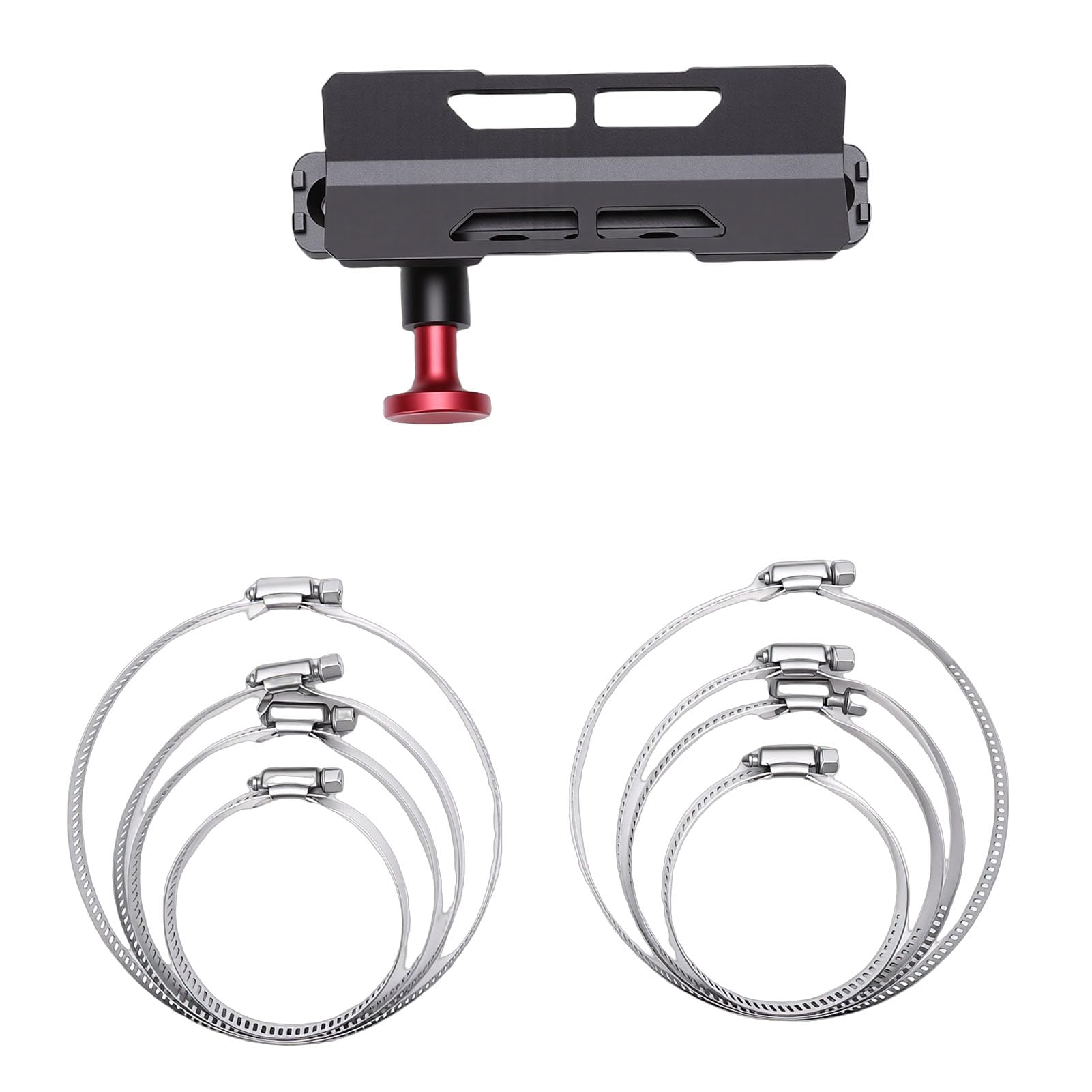 Cocoarm Supporto per Estintore, Lega di Alluminio, Supporto per Roll Bar Regolabile per UTV e ATV, Accessorio di Sicurezza di Emergenza (BLACK)