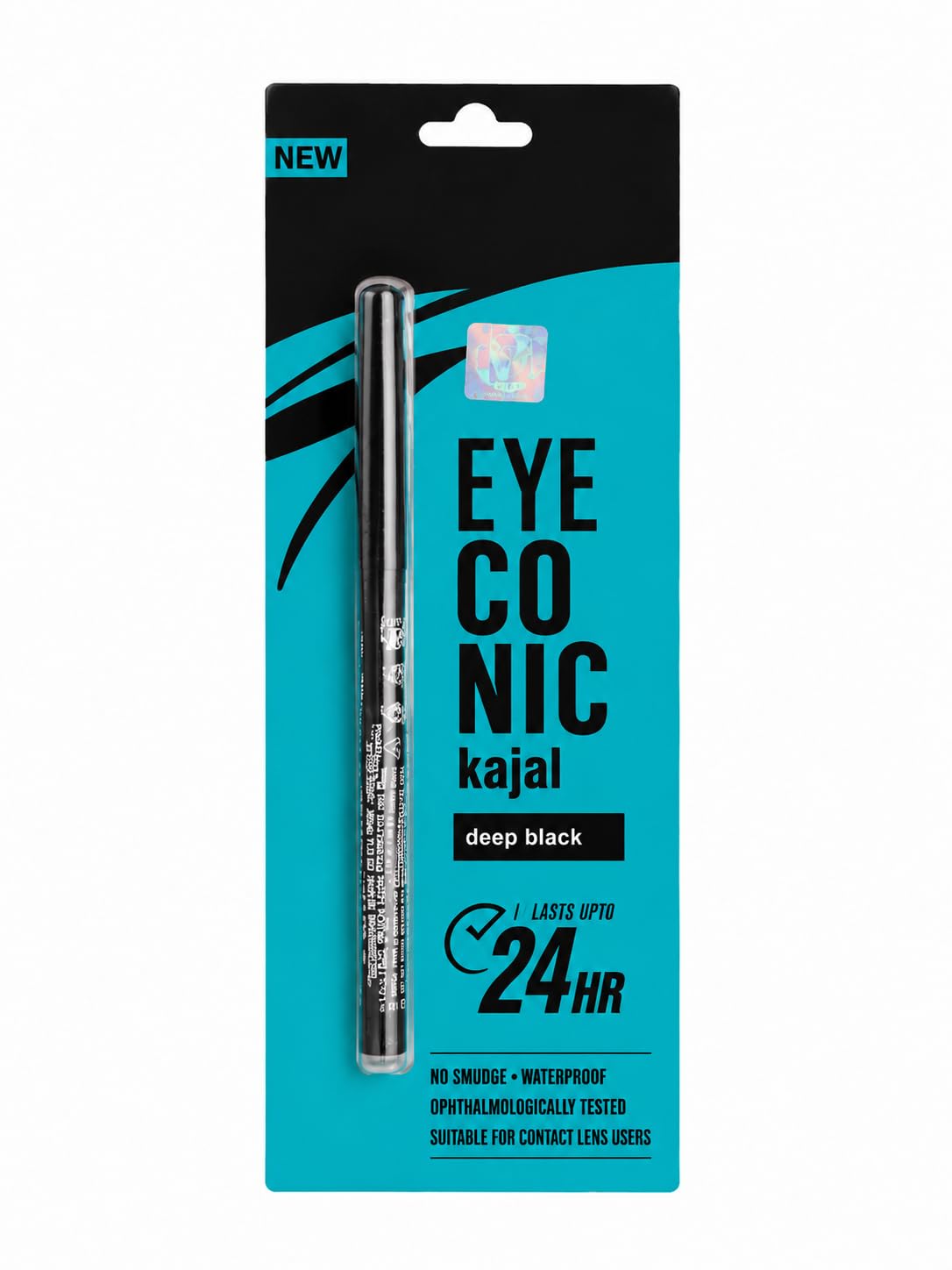 Waterproof Smudge Proof Deep Black Kajal Pencil Pack of 1 for Women-picture-49