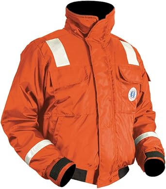 Mustang Survival Classic Flotation Bomber Jacket  with Reflective Tape