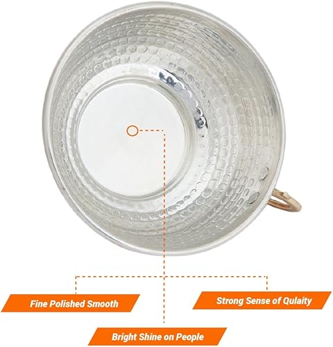 Miniatura 7 de Taza de espuma de cobre, accesorio de aseo tradicional martillado a mano turco, cuenco de afeitar de seguridad y soporte para cepillo, utensilio