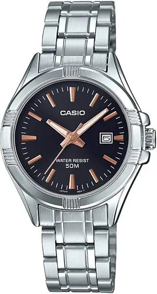 سعر ومواصفات كاسيو ساعة كاسيو LTP-1308D-1A2VDF للنساء, فضي، انالوج (B07HPF29Z7) على Amazon EG