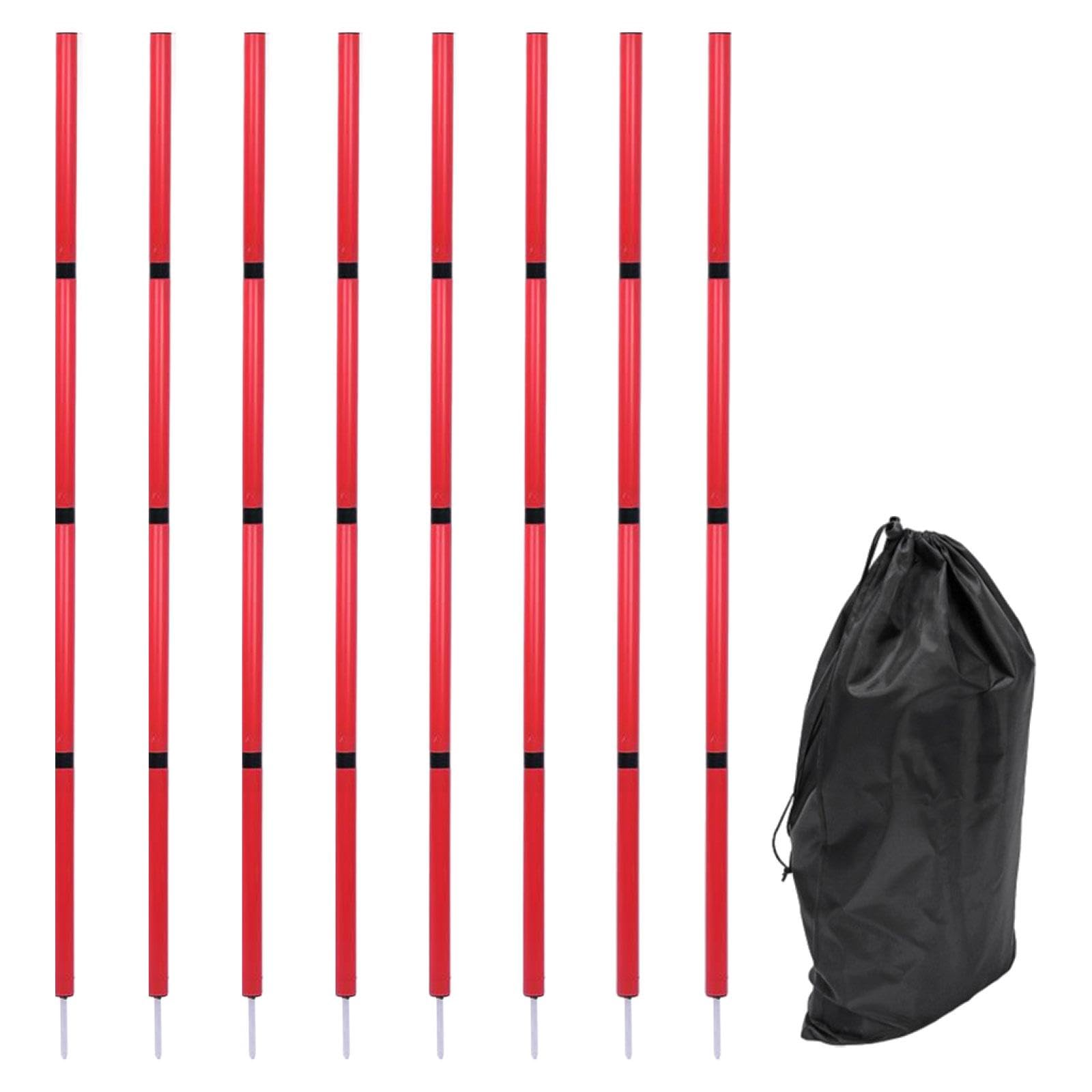 Soccer Training Sticks 6ft Adjustable for Basketball Workout Improve Agility Red | Training Aids | Soccer | Team Sports-image-26