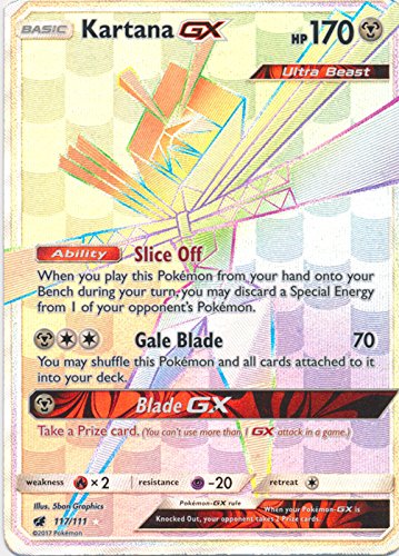 Amazon.com: Pokemon Kartana-GX - 117/111 - Secret Rare
