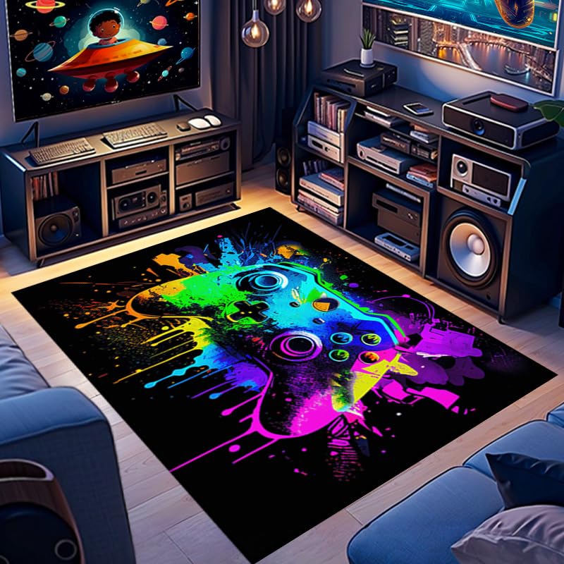 Tapete gamer para habitación de niños 80x60 pulgadas