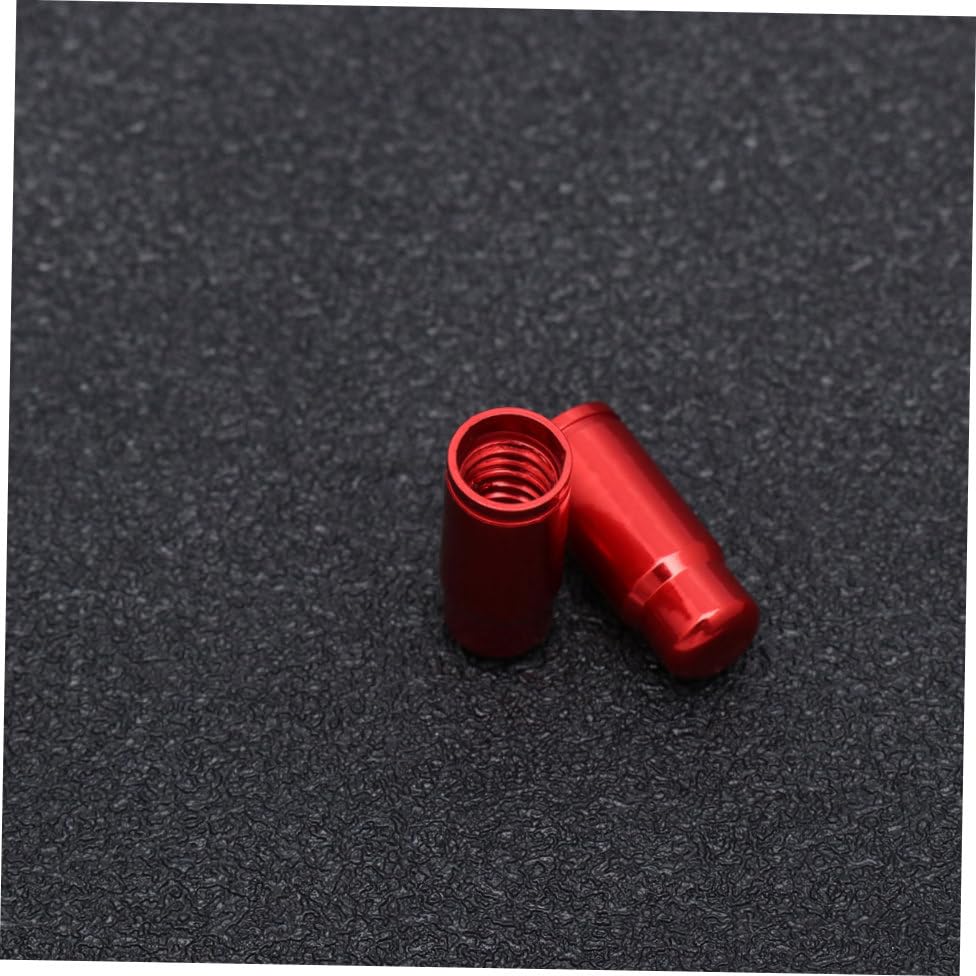 BESPORTBLE Tapas de Válvula Presta para Bicicleta Roja de Aleación de Aluminio Diseño Francés Paquete de 5 Capacidades Antifugas miniatura 3