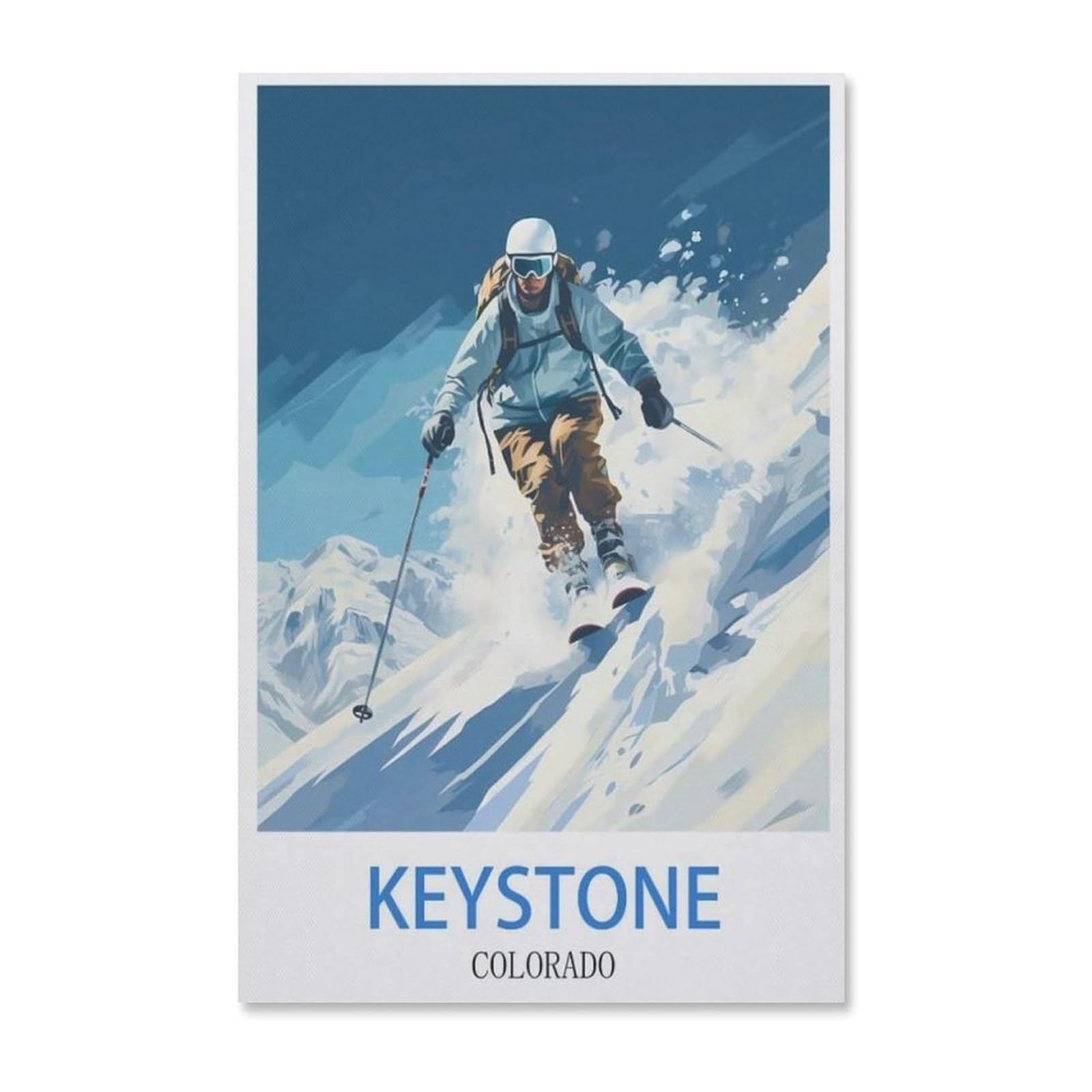 Keystone Colorado Vintage Travel Poster,Puzzle 1000 Pieces Of paper Puzzles Suitable For Adults Children Families Stress Relief Puzzle Games(50x70cm)-F97 — image 1