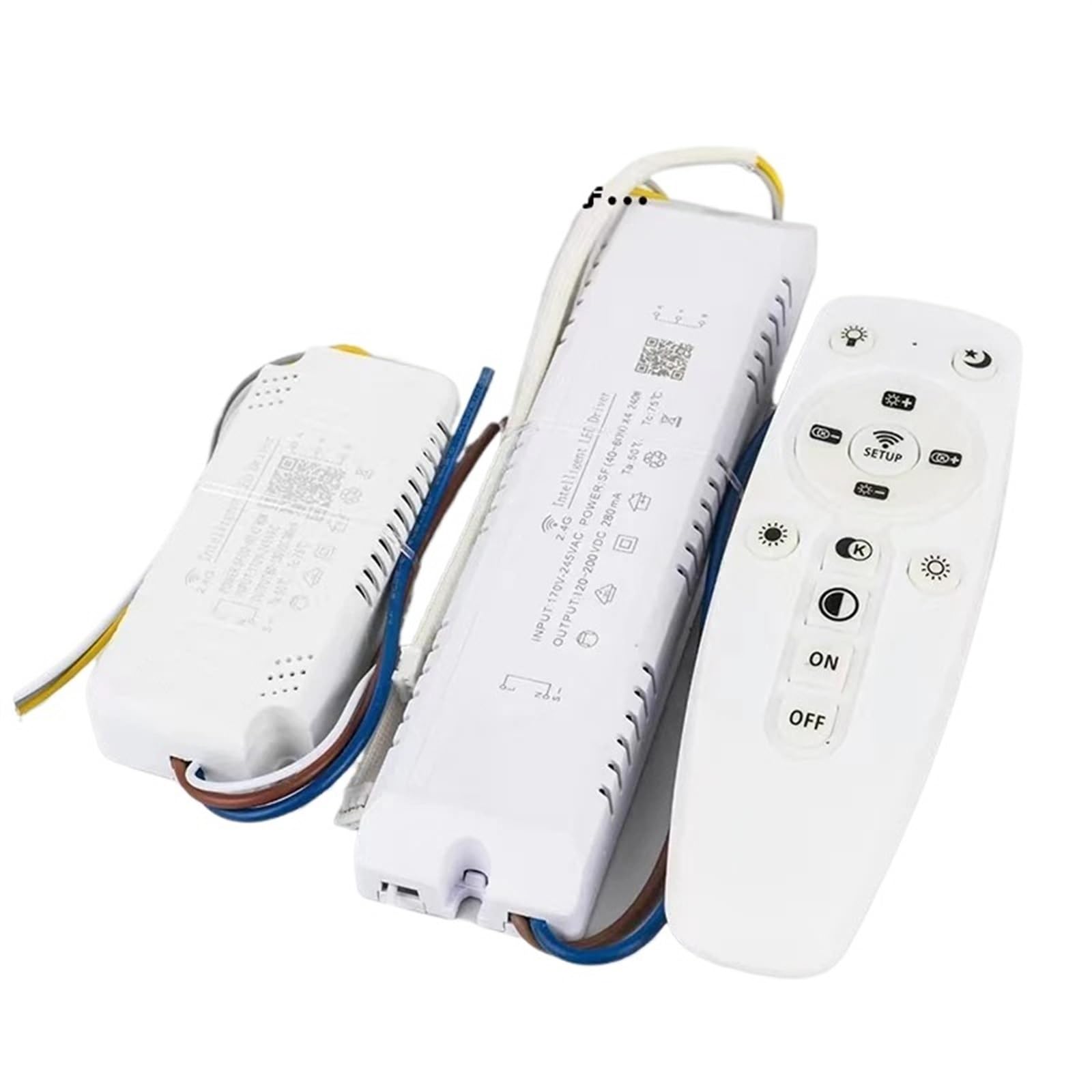 1PCS LED Repair Parts (20-40W) x2 (40-60W) x4 2.4G Intelligent LED Driver Work with Dual Colors LED Strips&Bars in Chandeliers etc.((40-60W)-4)