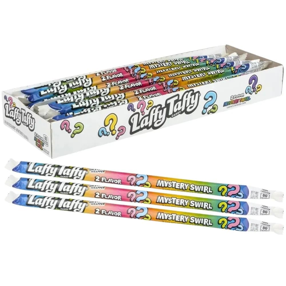 Laffy Taffy Mystery Swirl Candy Rope 24 Pieces 39 g