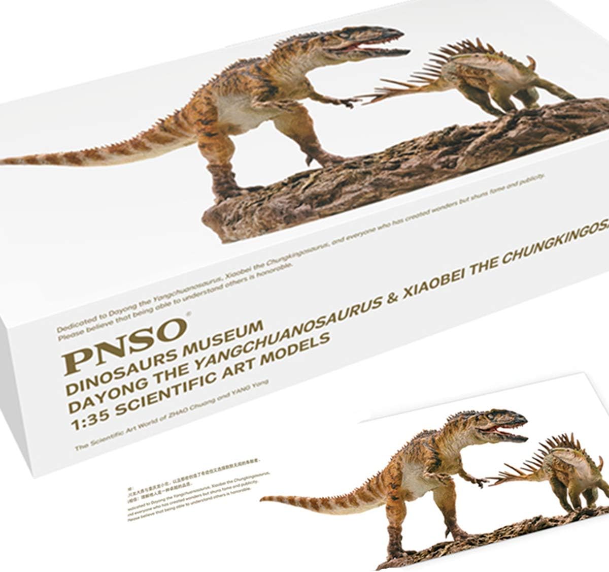 1:35 Scale Yangchuanosaurus Fight Chungkingosaurus Dinosaur Figure Animal Model Collector Decor Gift