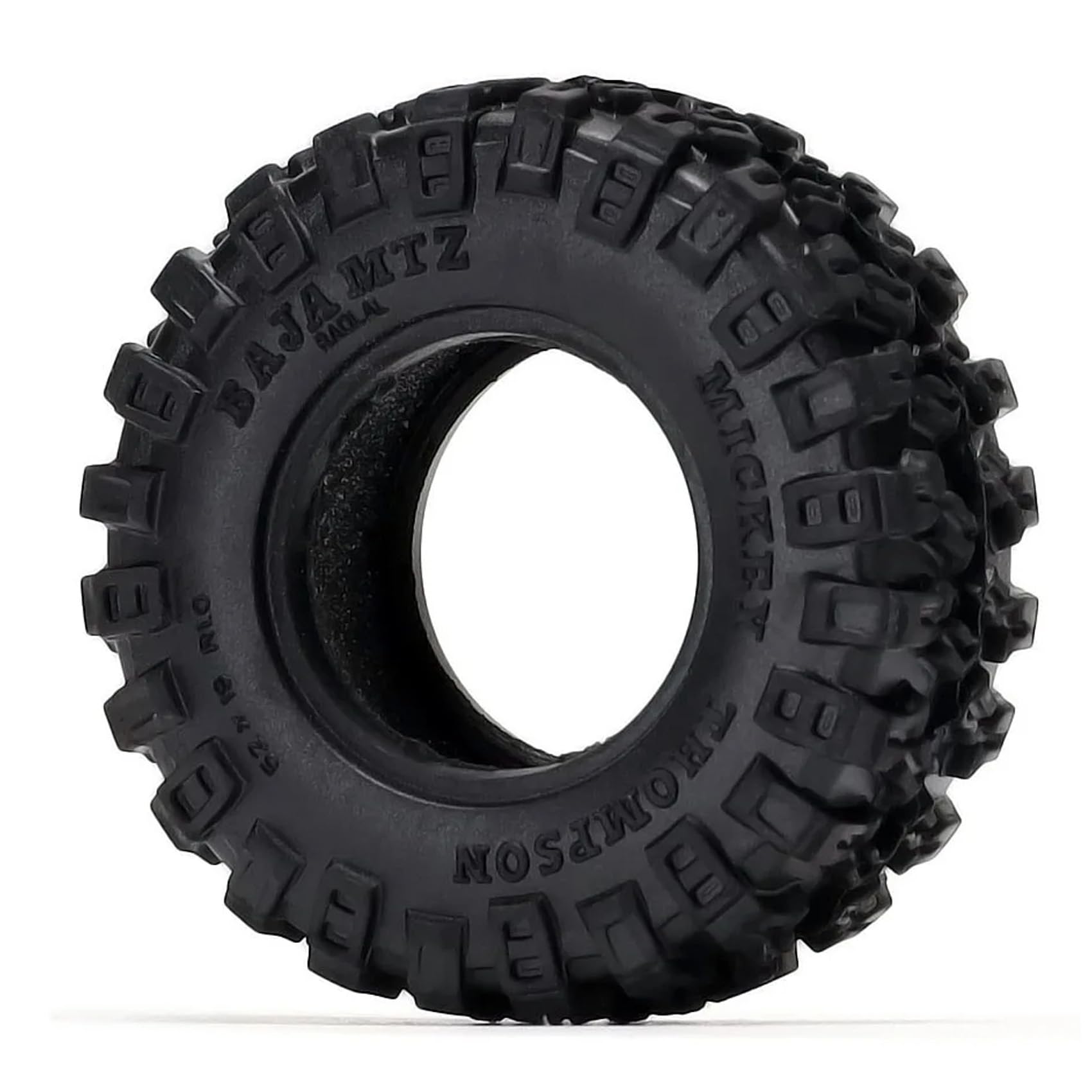 KINGCOO 4PCS 1.0" Rubber Tyre All Terrain RC Crawler Car Wheel Tires für 1/18 1/24 RC Rock Crawler Auto für Axial AX24 SCX24 FMS FCX24 FCX18 TRX4M Enduro24 Upgrade Parts (52x19MM-B) - Image 2