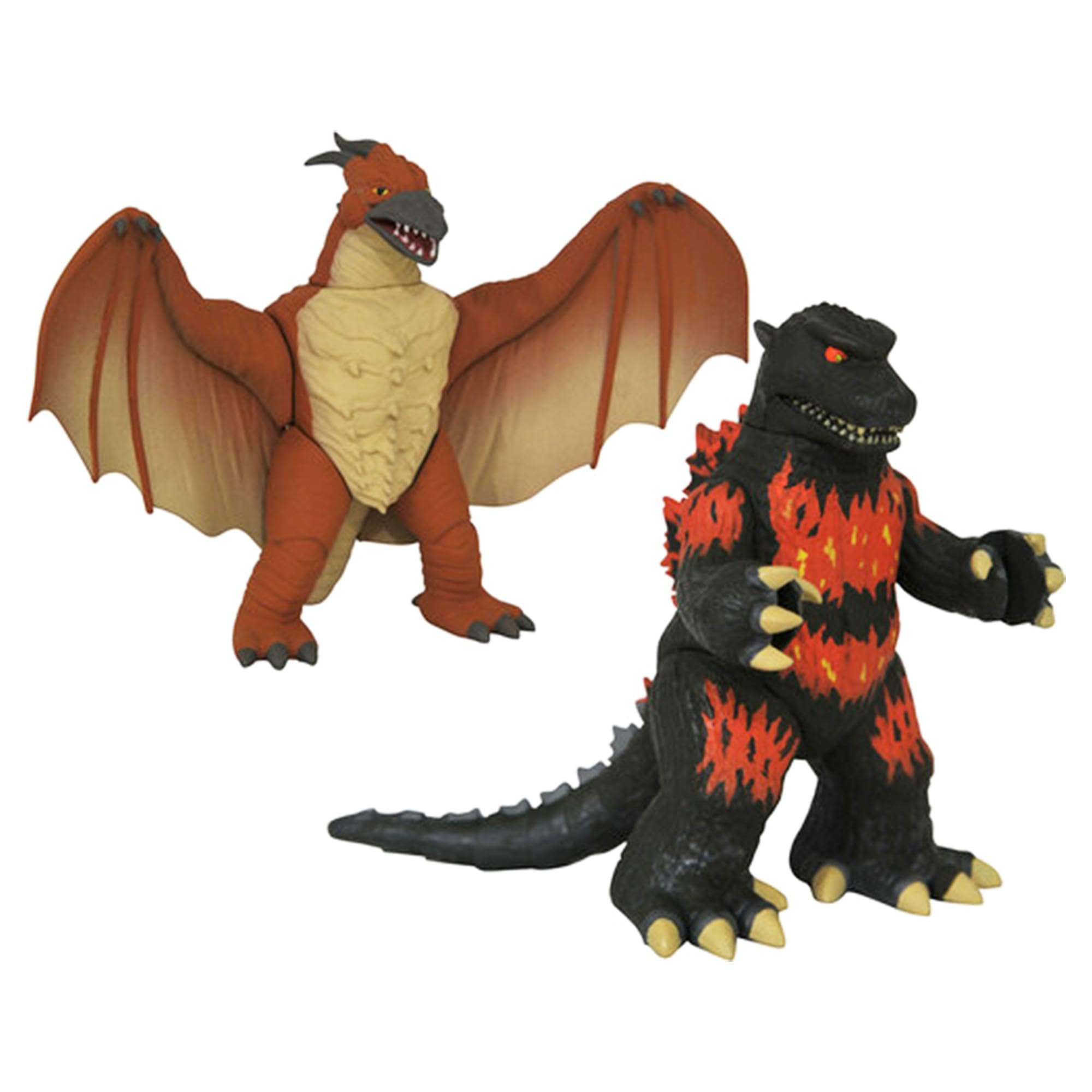 Diamond Select Toys Burning Godzilla & Rodan Vinimate Two-Pack, Multicolor