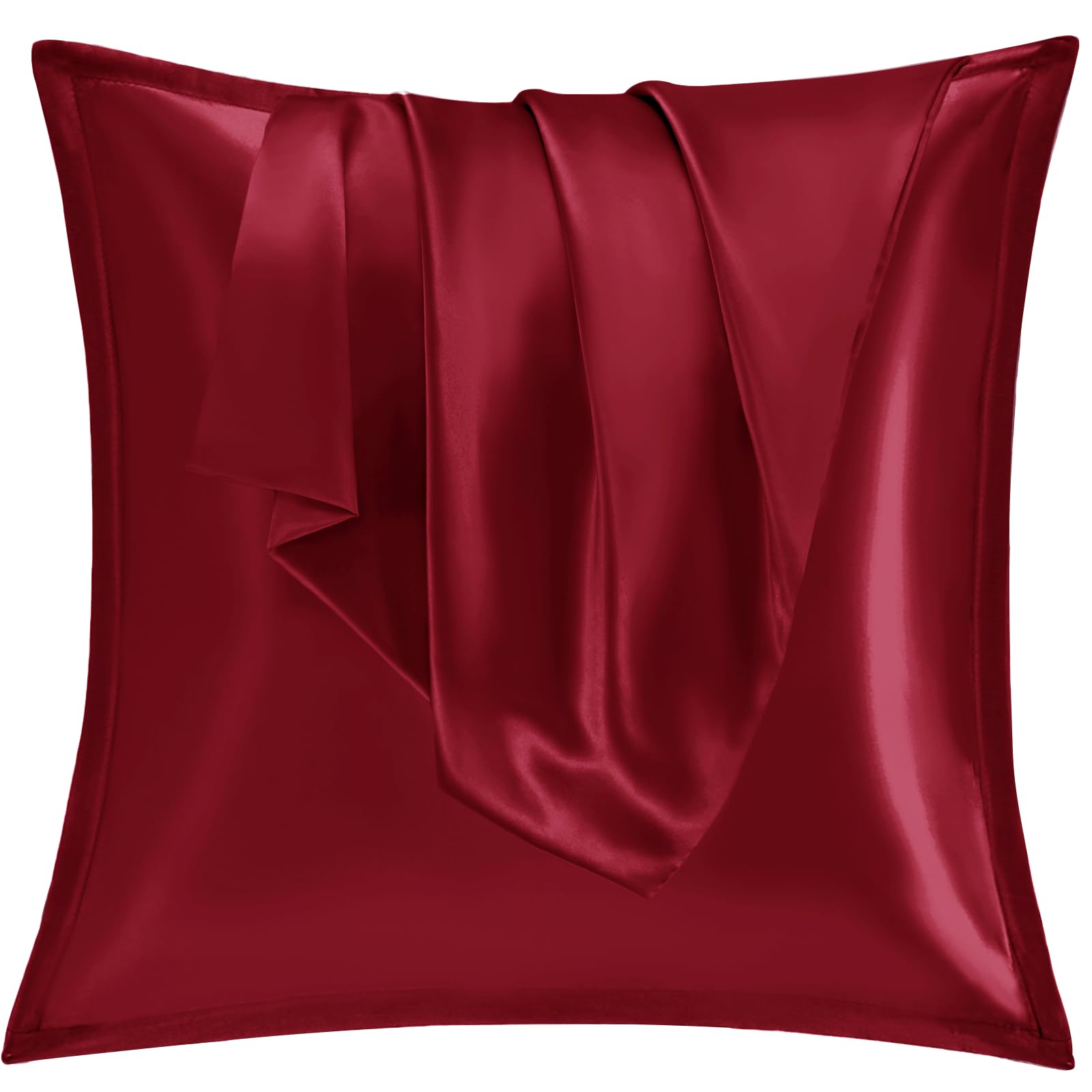 Vielit 2er Set Satin Kissnbezug mit Zip Closure