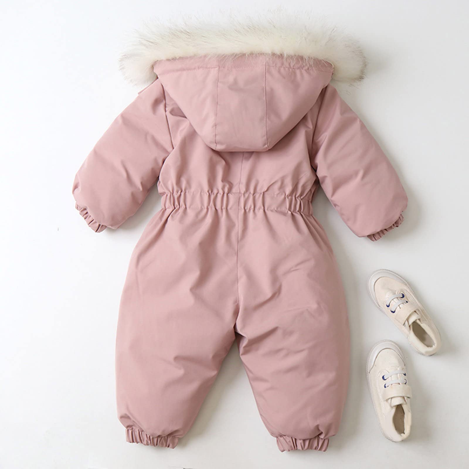 Chaqueta de Abrigo con Capucha Gruesa de Invierno para niños y niñas, Traje de Nieve para niños pequeños, Mono cálido a de Viento, Prendas de Vestir, Ropa de Nieve Ropa Invierno Mujer