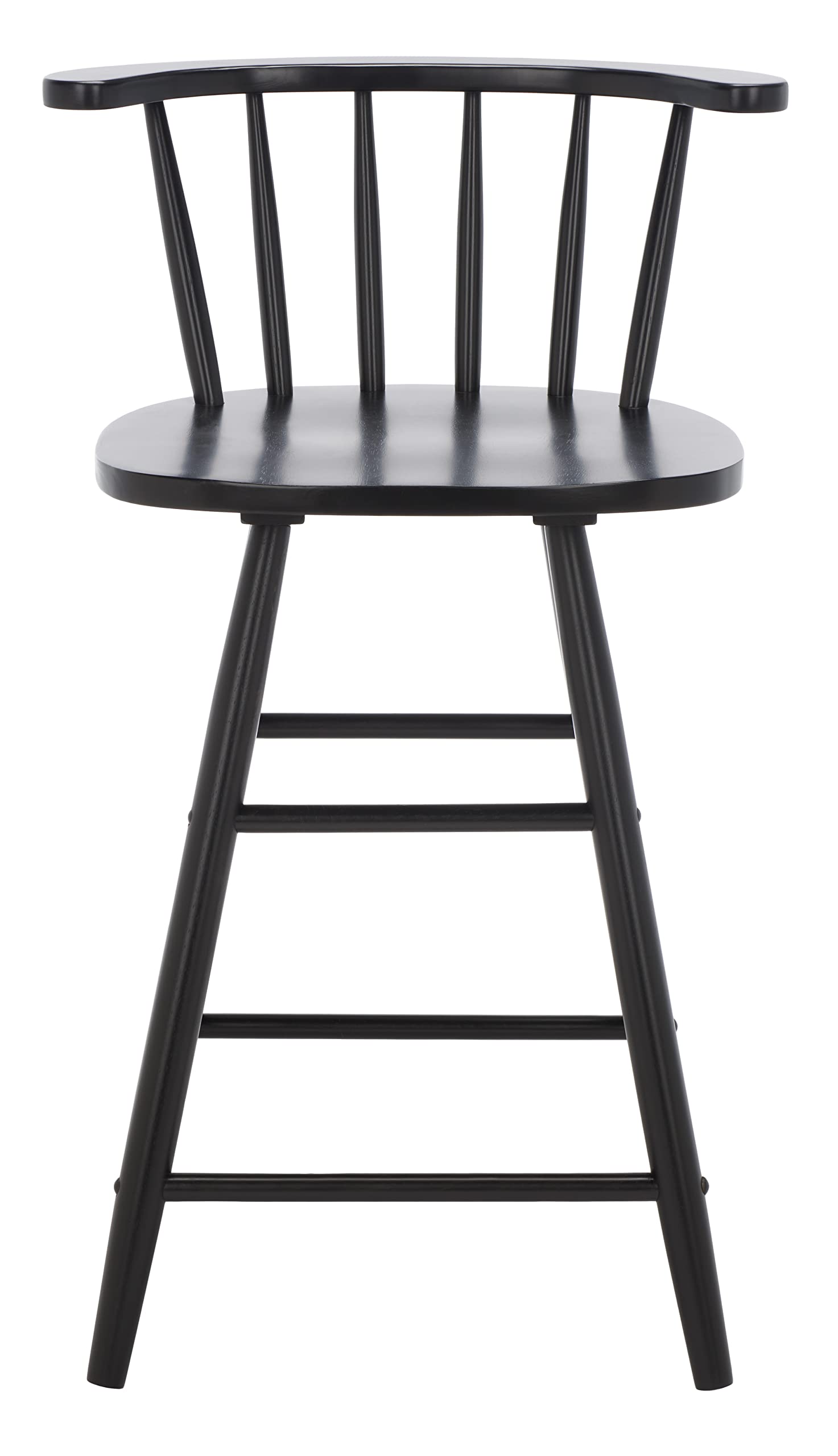 Safavieh Home Collection Jay Farmhouse Black Spindle Solid Wood 25-inch Counter Stool